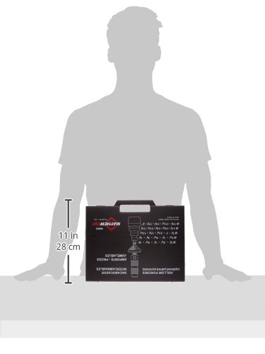 Mayhew Tools 66002 27-Piece Hollow Punch Set - Professional Metalworking & Leather Crafting Tools for DIY Projects and Industrial Use