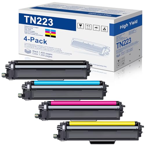 TN223 Black Cyan Magenta Yellow