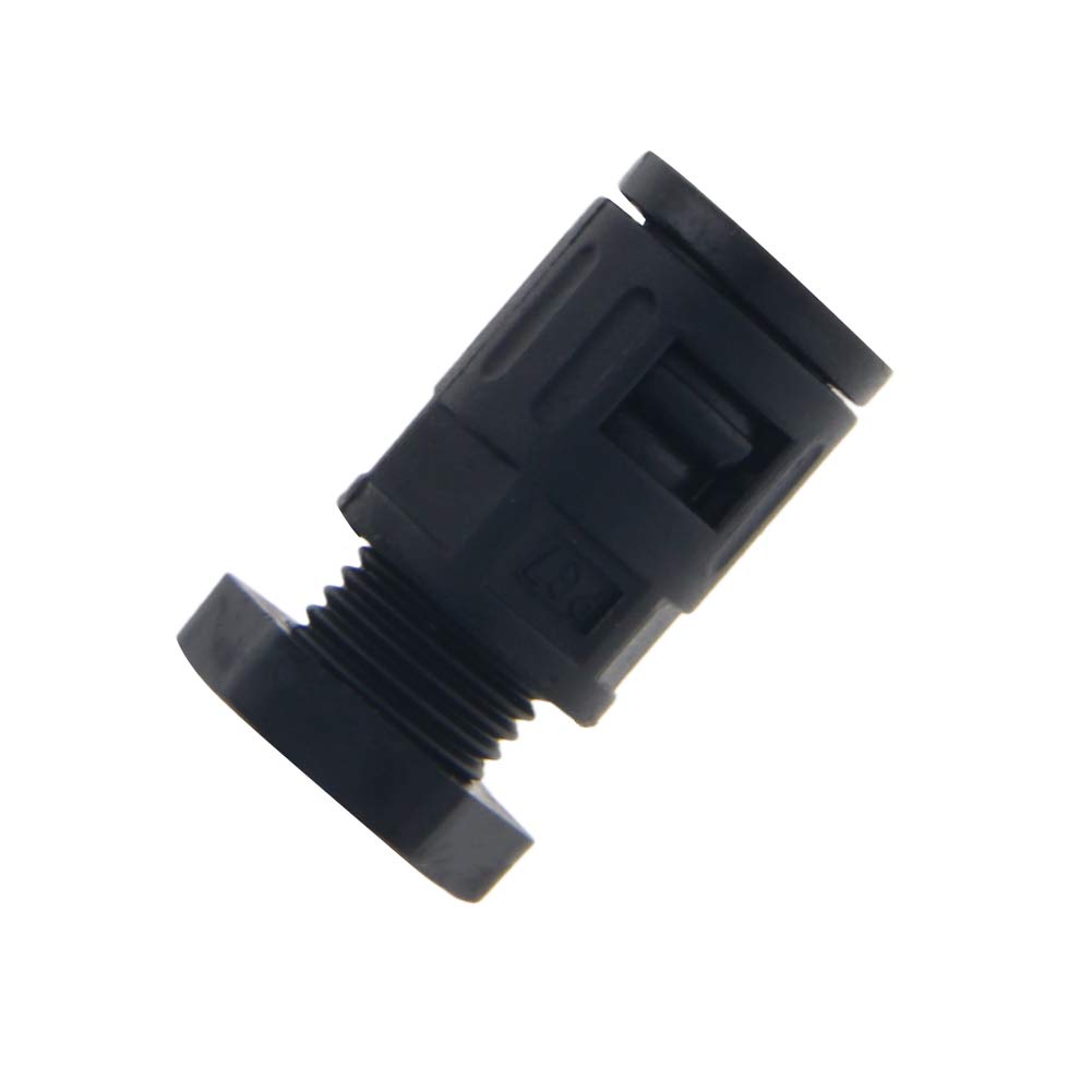 Fielect 5pcs Black PG7 Cable Gland Connector for Corrugated Tubes - AD10 Pipe Clamps for Secure Wiring