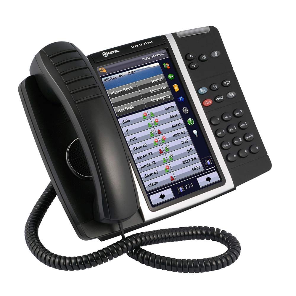 Refurbished Mitel 5360 IP Phone (50005991) - Business VoIP Desk Phone with HD Audio & 12 Line Keys - Perfect for Office, Call Center & Remote Work