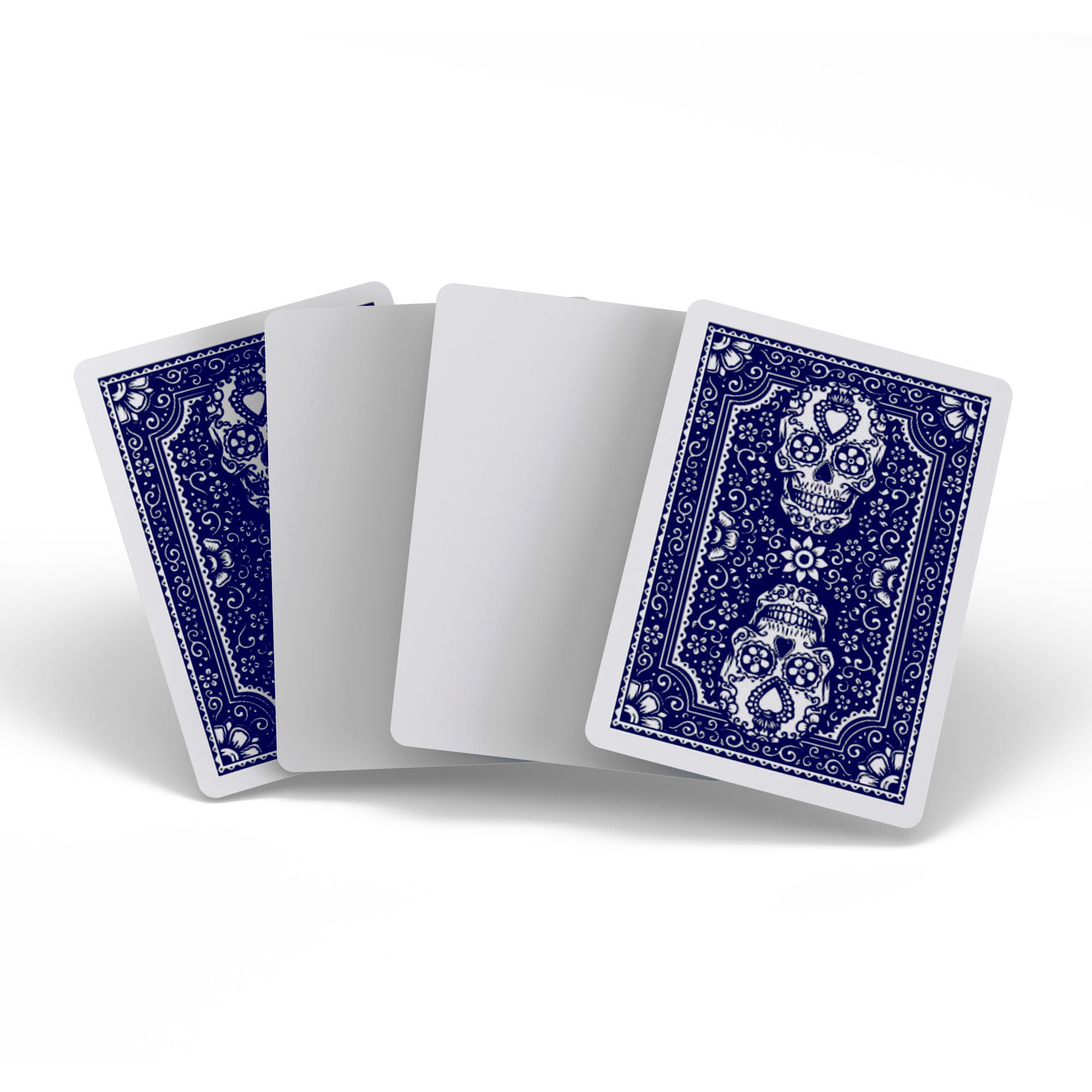 Blank Playing Cards with Skull Back Design - 2 Boxes (120 Total Cards) 2.5
