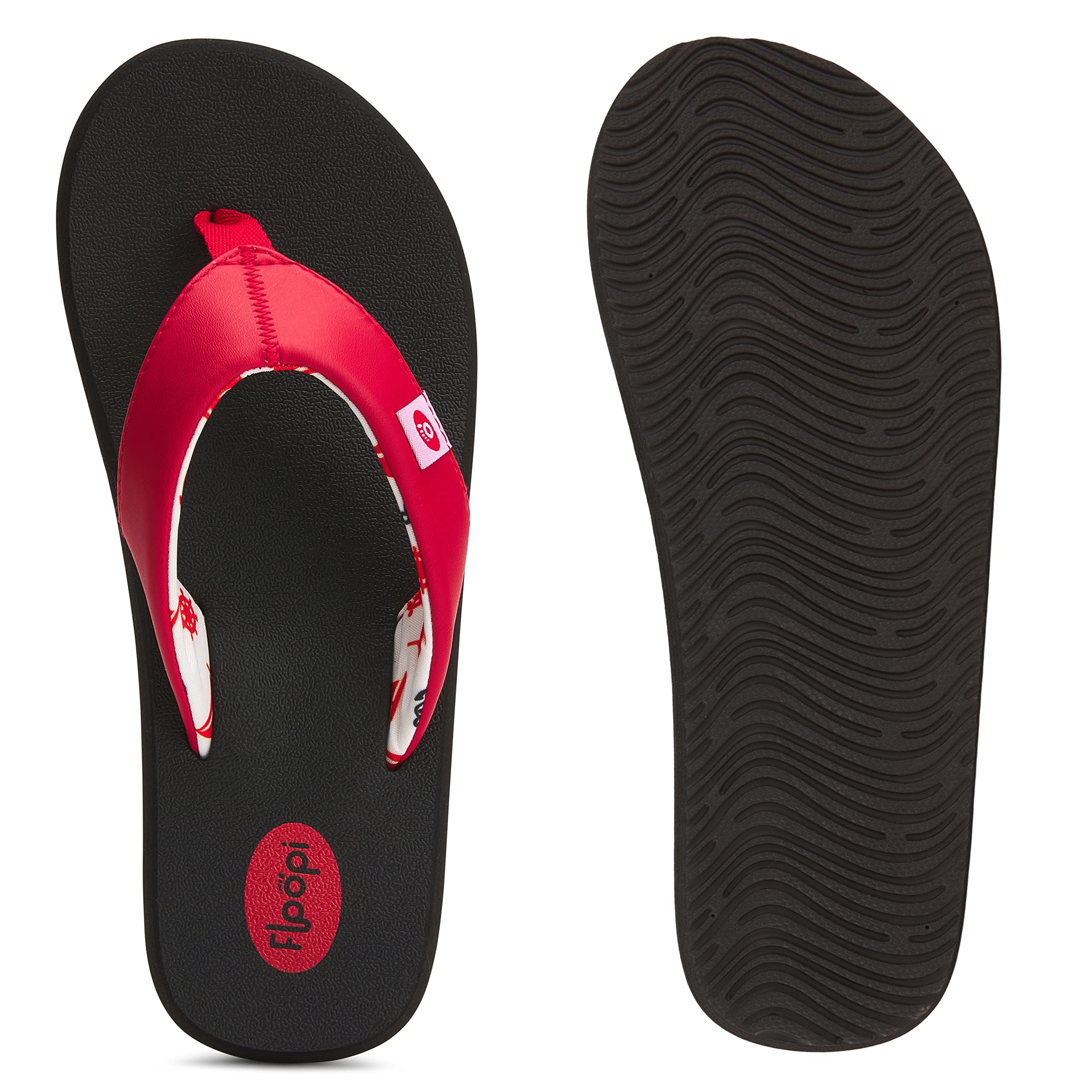 Floopi Women's Flip Flops - Comfortable Flat Yoga Sandals with Anti-Skid Soles for Beach, Pool & Indoor Use | Non-Slip Thong Sandals for Ladies