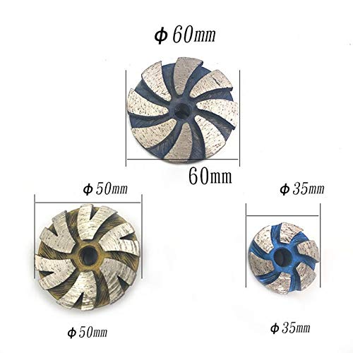 1 Pcs 35/50/56mm Diamond Grinding Wheel Disc Bowl Shape for Concrete Masonry - Angle Grinder Tool Accessories - Perfect for Stone, Tile, and Granite Polishing (Color: 56mm)