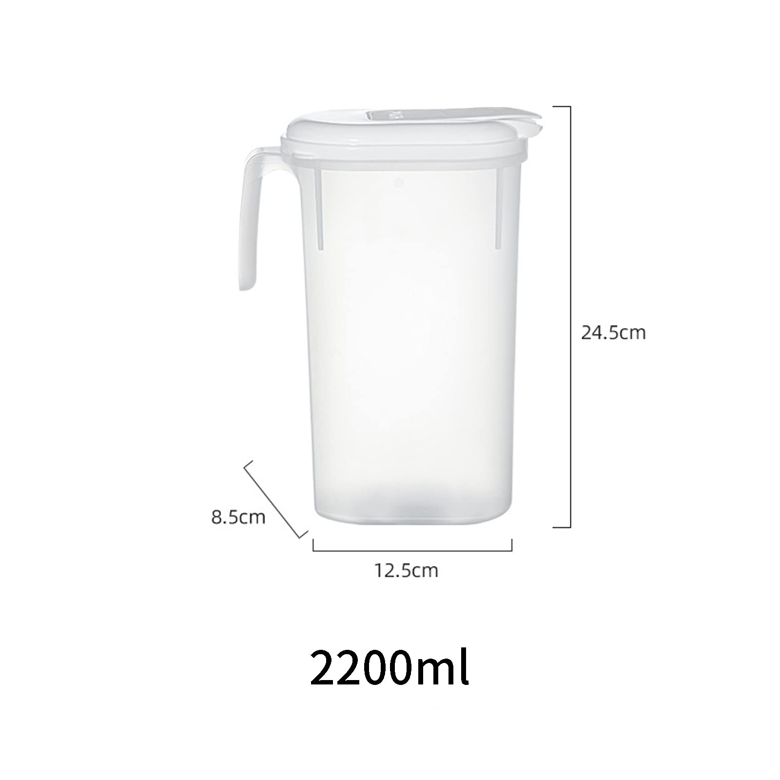 Khakho Transparent Plastic Kettle - Large Capacity Juice Storage Container for Home, Kitchen & Office | Perfect for Iced Tea, Lemonade & Cold Beverages