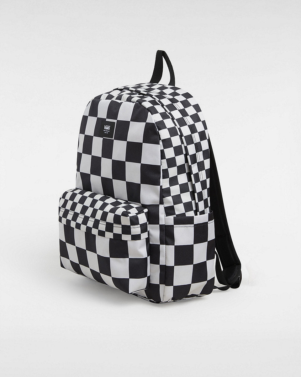 Vans Old Skool Check Black/White Backpack - Stylish Unisex School & Travel Backpack for Students & Commuters