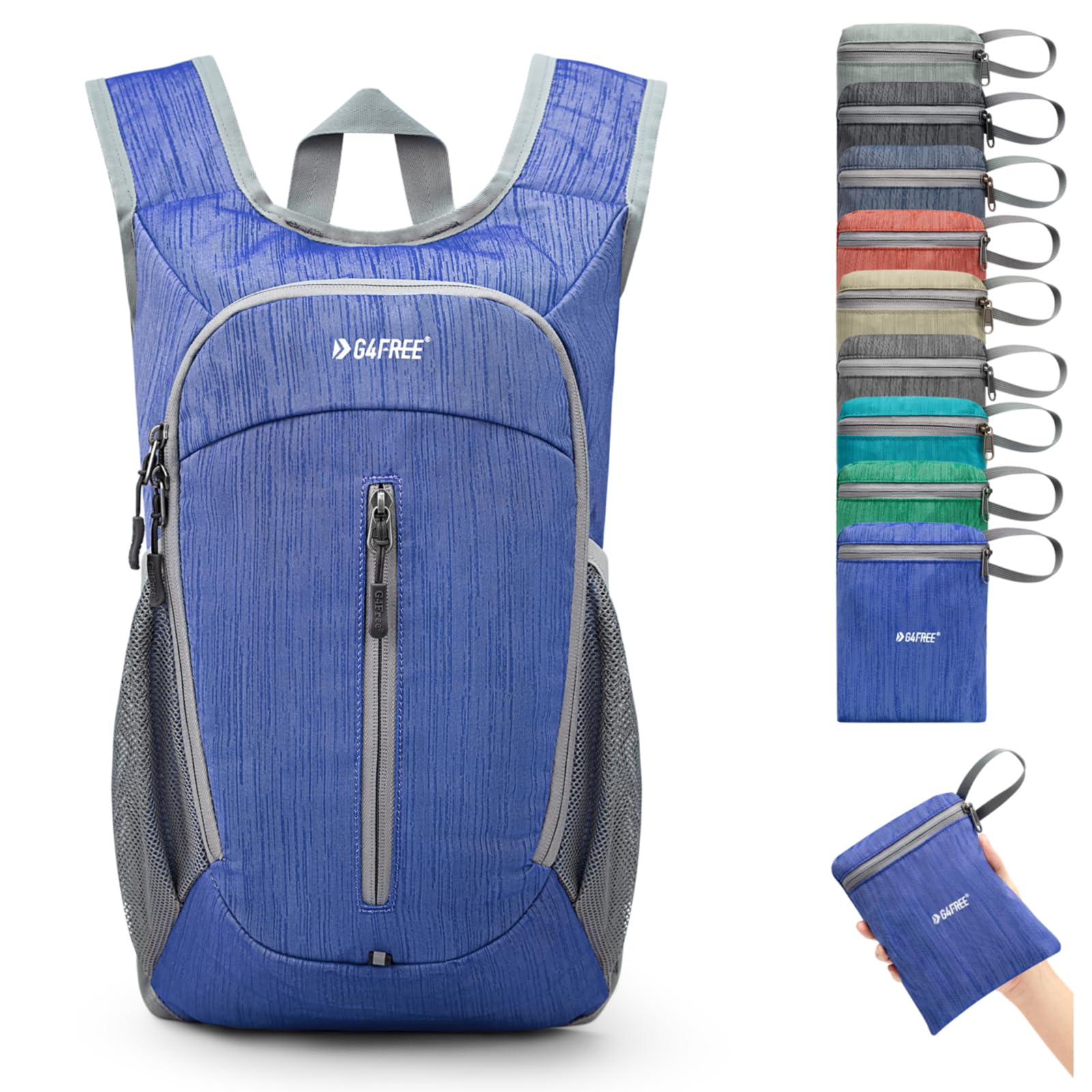 G4Free 10L Lightweight Hiking Backpack - Foldable Daypack for Travel, Camping & Outdoor Activities - Compact Shoulder Bag for Hiking, Gym & Daily Use