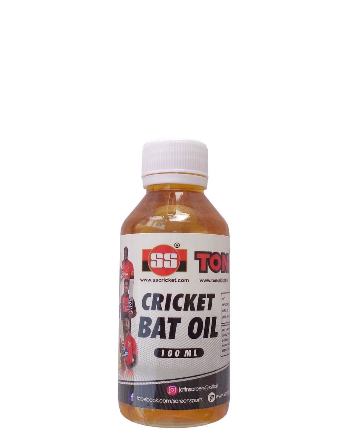 Premium SS Cricket Bat Oil - High-Performance Wood Conditioner for Cricket Bats | Enhances Grip & Protects Against Moisture | Perfect for Professional & Amateur Players | Use Before Matches & During Storage