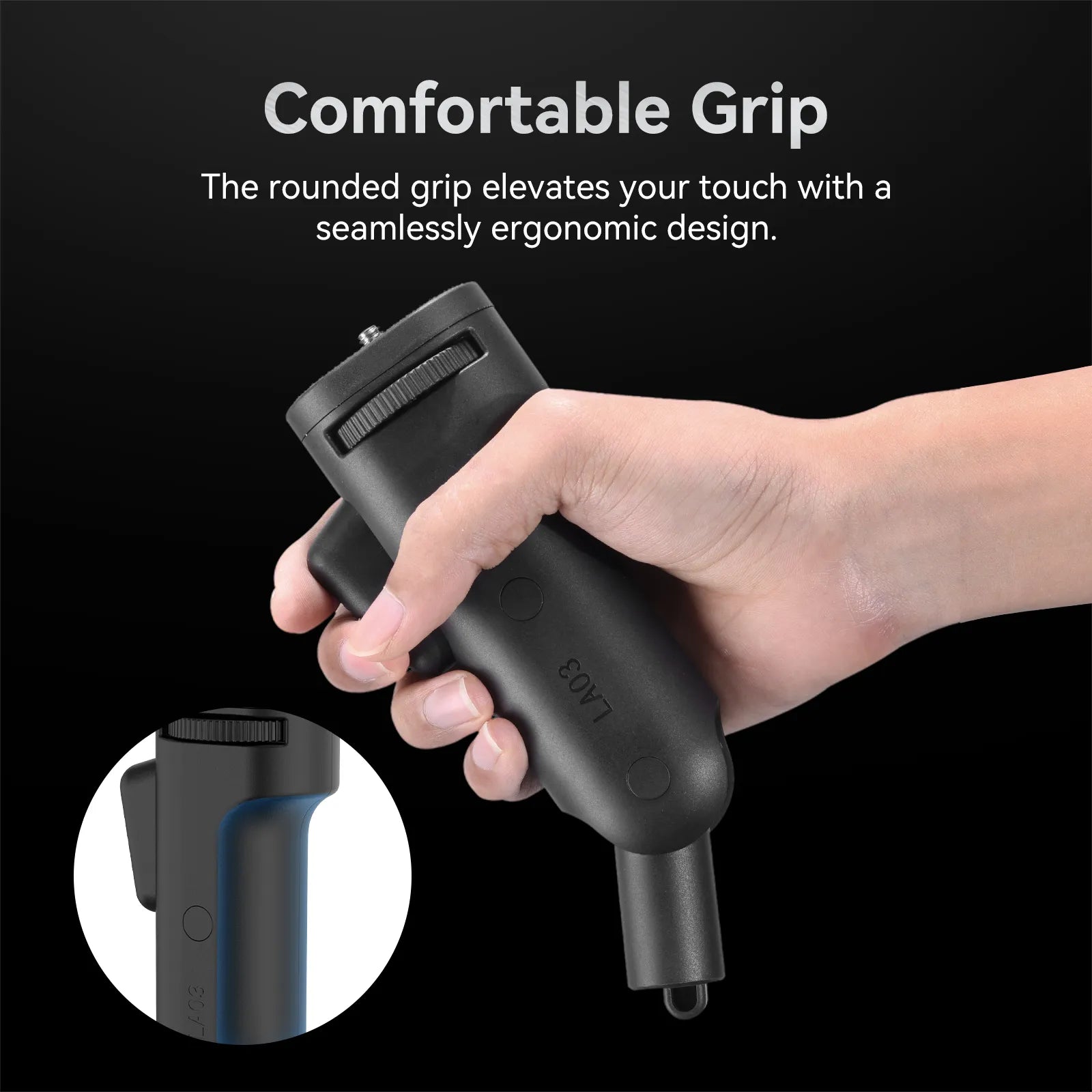 Ulanzi LA03 Universal Light Stand Adapter with Pistol Grip Handle - Compatible with DSLR Cameras, Smartphones & LED Lights - Perfect for Photography, Video Shooting & Live Streaming