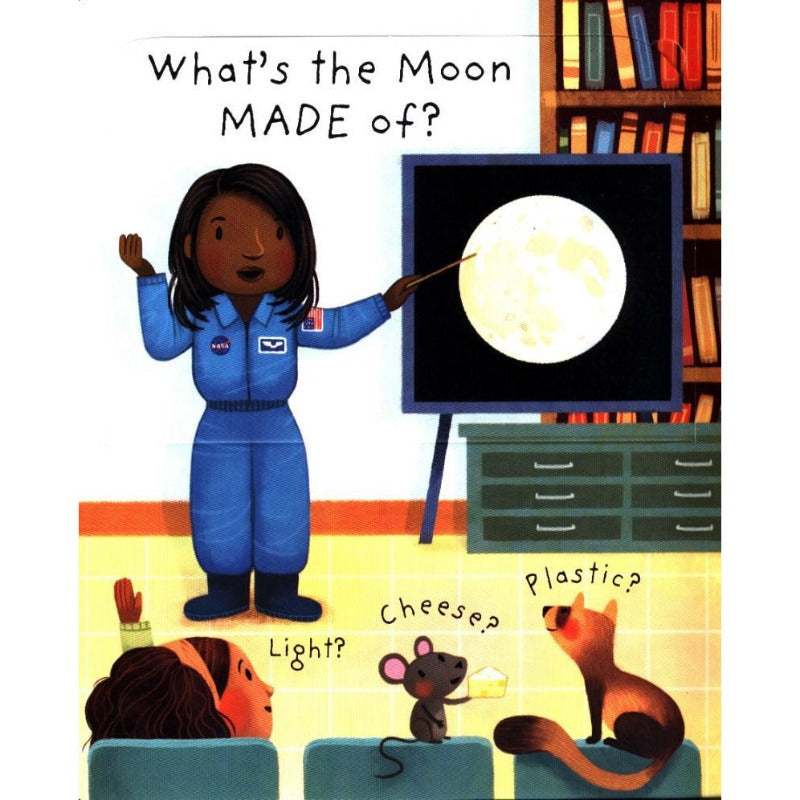 Interactive Lift-the-Flap Book: What is the Moon? - Fun Astronomy Learning for Kids, Perfect for Bedtime Stories & Classroom Education