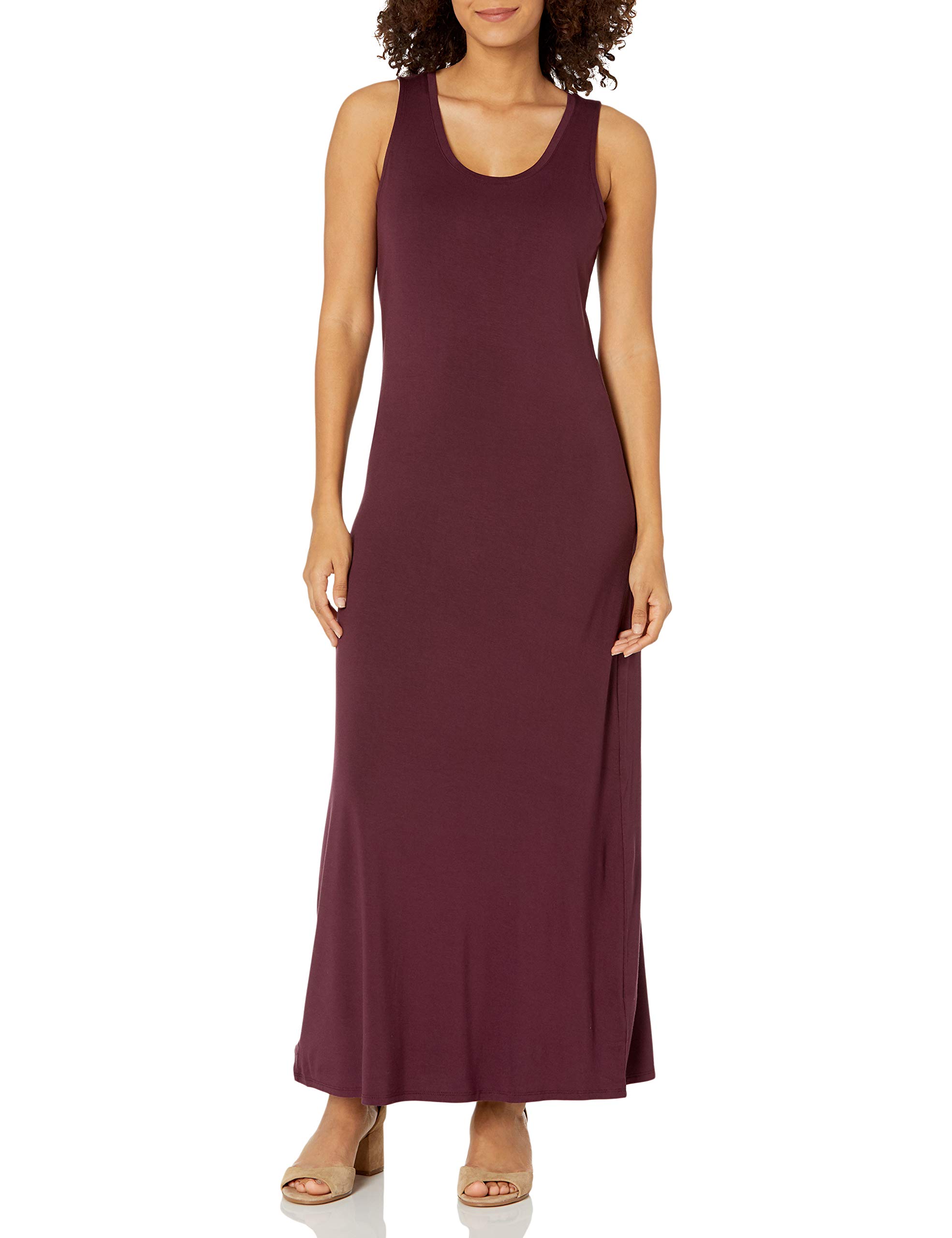 Amazon Essentials Women's Tank Maxi Dress - Flowy Summer Casual Dress with Spaghetti Straps, Plus Size Options - Perfect for Beach Vacations, Date Nights & Summer Outings