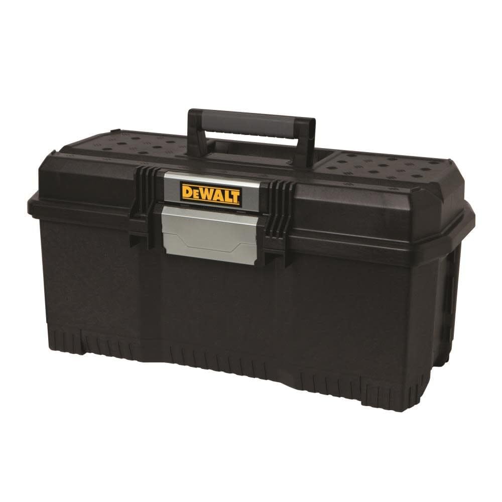 DEWALT 24-Inch One Touch Tool Box (DWST24082) - Heavy Duty Storage for Tools & Equipment, Perfect for Job Sites, Workshops & DIY Projects