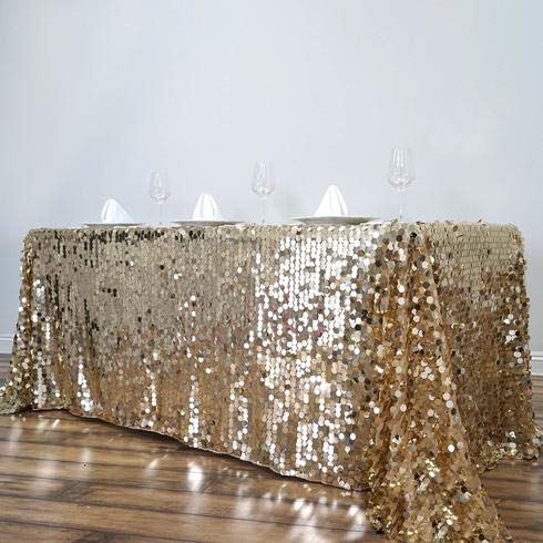 Premium Sequin Rectangle Tablecloth 90