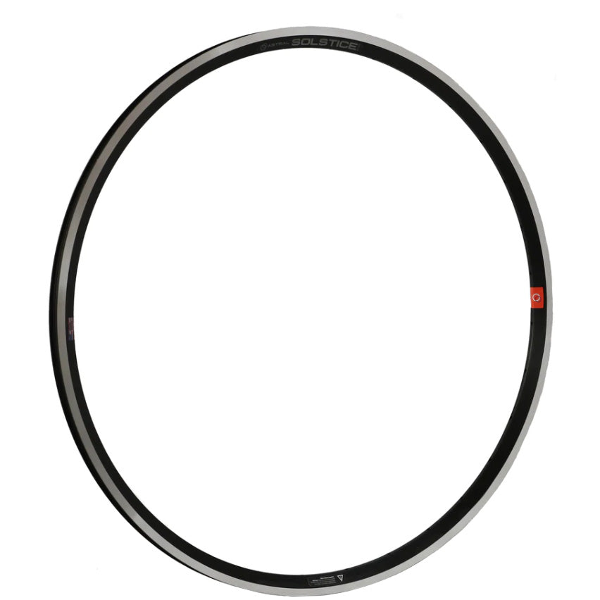 Astral Solstice 700c MSW Rim Brake Bicycle Wheel - 28H Black for Road Bikes | Perfect for Commuting, Training & Performance Cycling