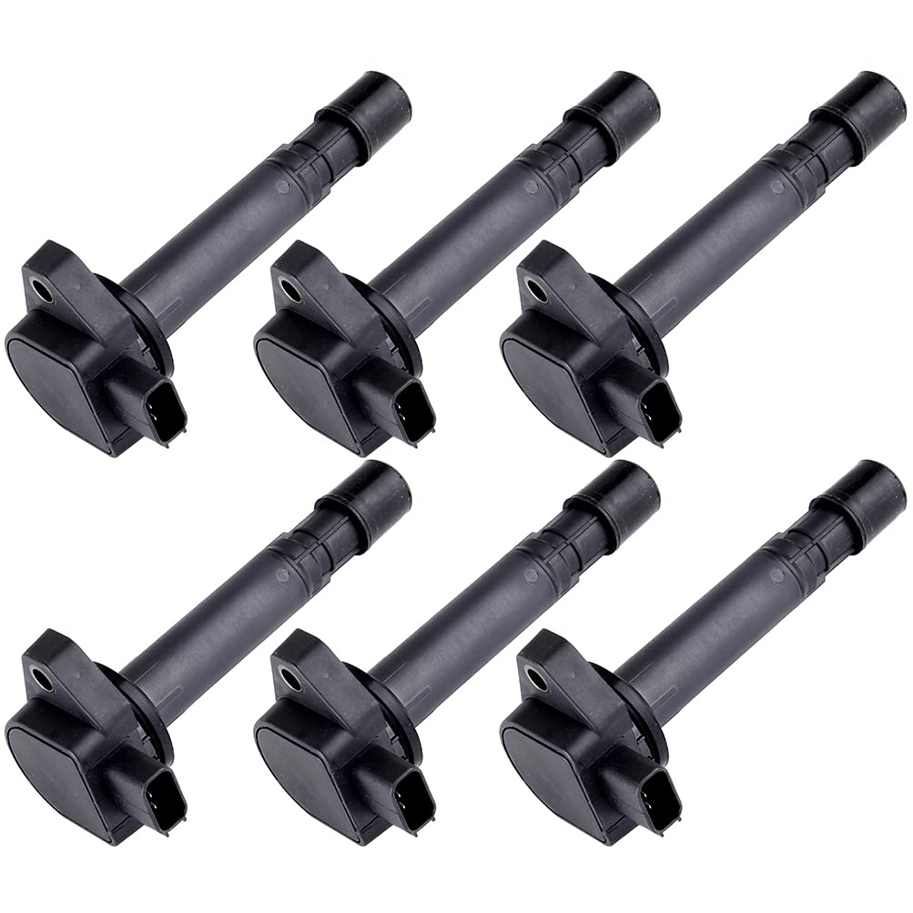 AUTOMUTO 6-Pack Ignition Coil Set - Compatible with 2000-2007 Honda Accord 3.0L V6 - Direct Replacement for OEM Part UF400 - Improves Engine Performance & Fuel Efficiency