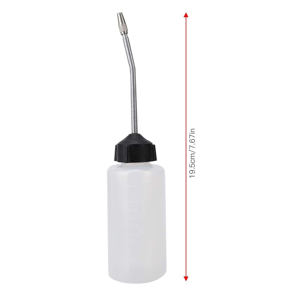 5 Pcs Sewing Machine Oil Dispenser - 120mL Clear Plastic Oil Kettle with Metal Nozzle, Handheld Oil Can Pump Oiler for Smooth Sewing & Maintenance - Perfect for Home, Workshop & Industrial Use