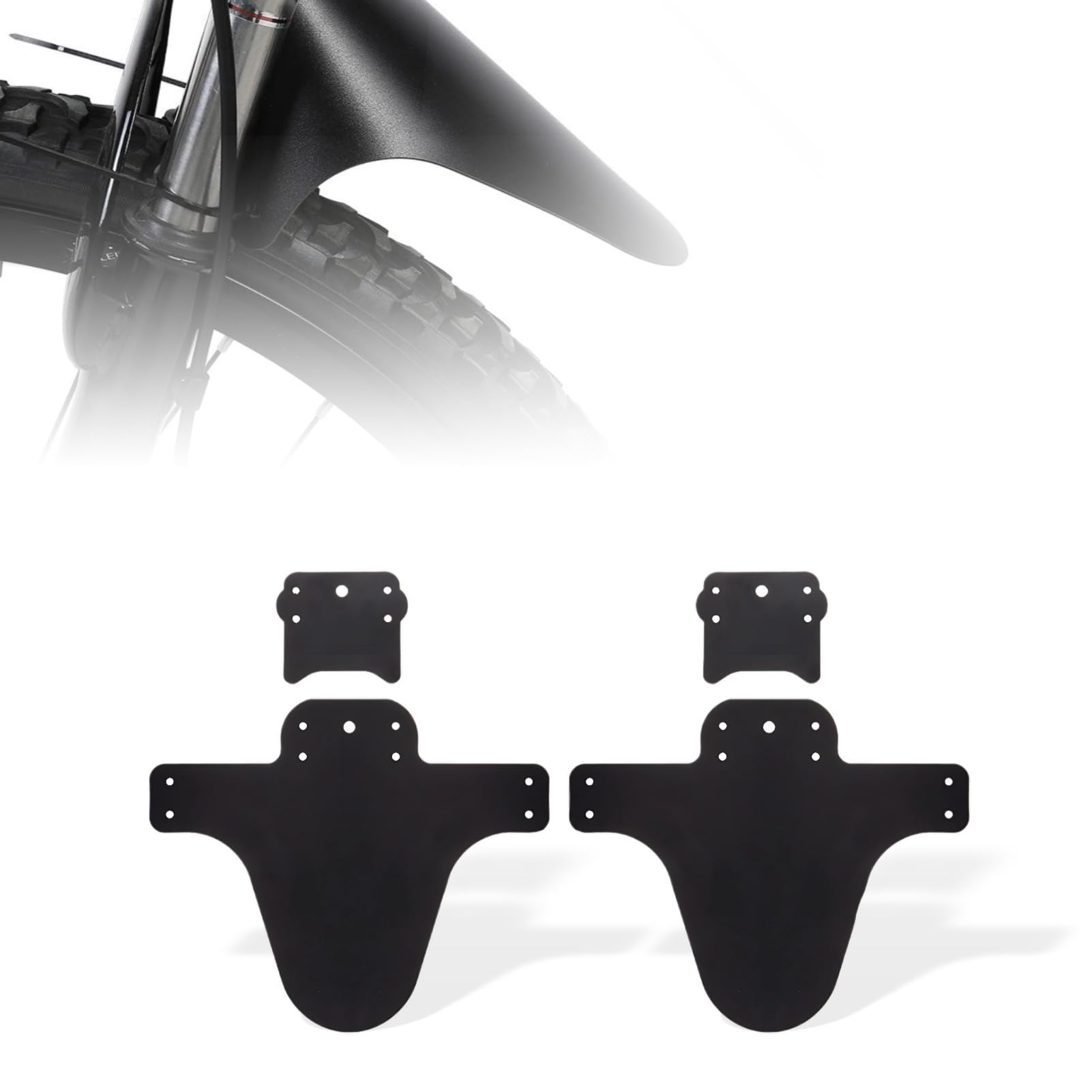Lightweight Mountain Bike Fenders Set - Front & Rear Mud Guards for Road Bikes & MTBs | All-Weather Protection for Commuting & Trail Riding