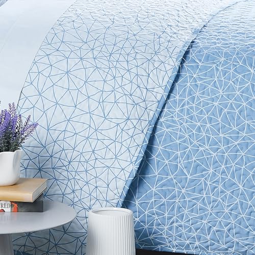 13 - Geometric Maze Blue