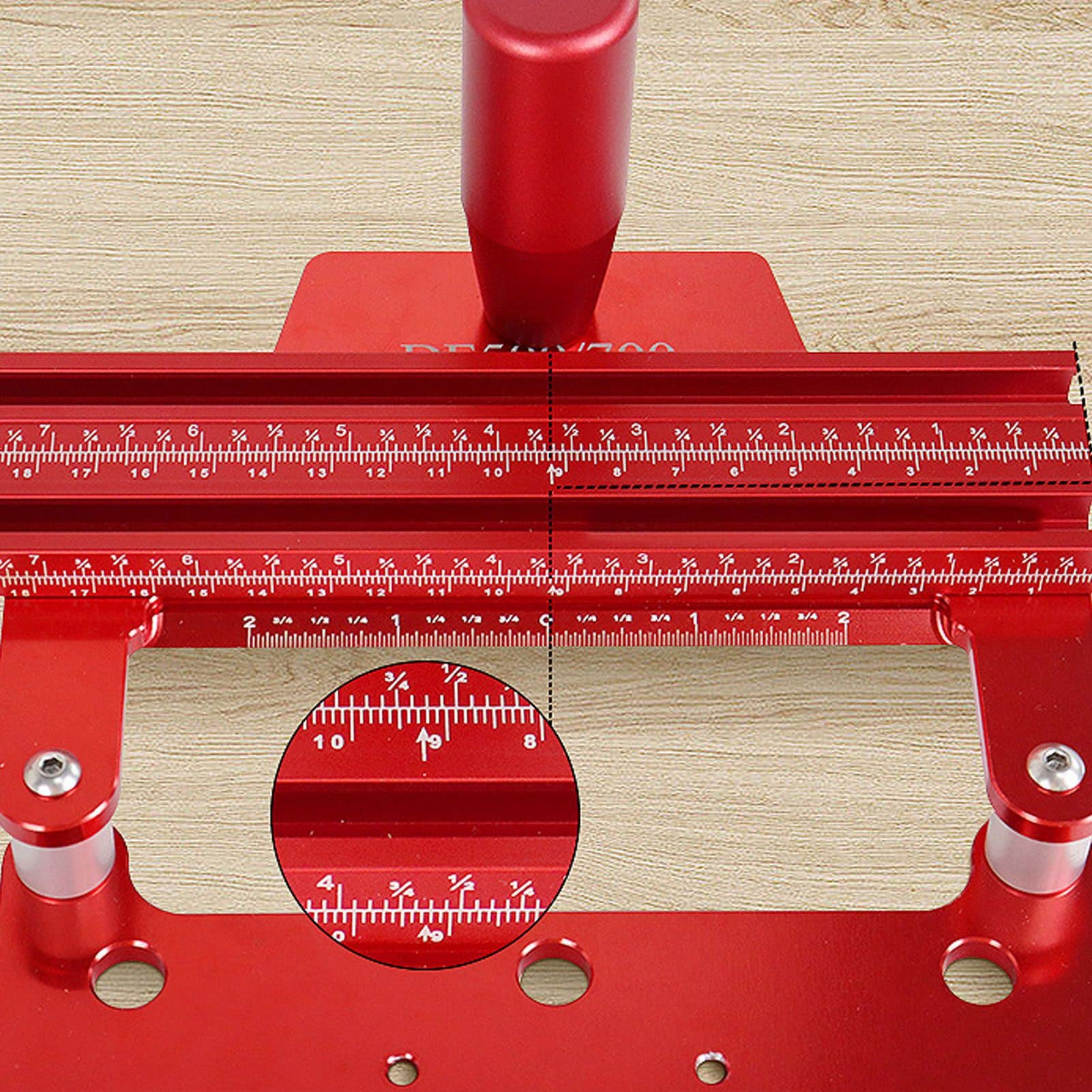 Aluminum Alloy Saw Rail Woodworking Track Guide - Universal Parallel Tool Compatible with DF500 & DF700 Wood Tenoning Machines - Perfect for Precision Woodworking, Cabinet Making, and DIY Projects
