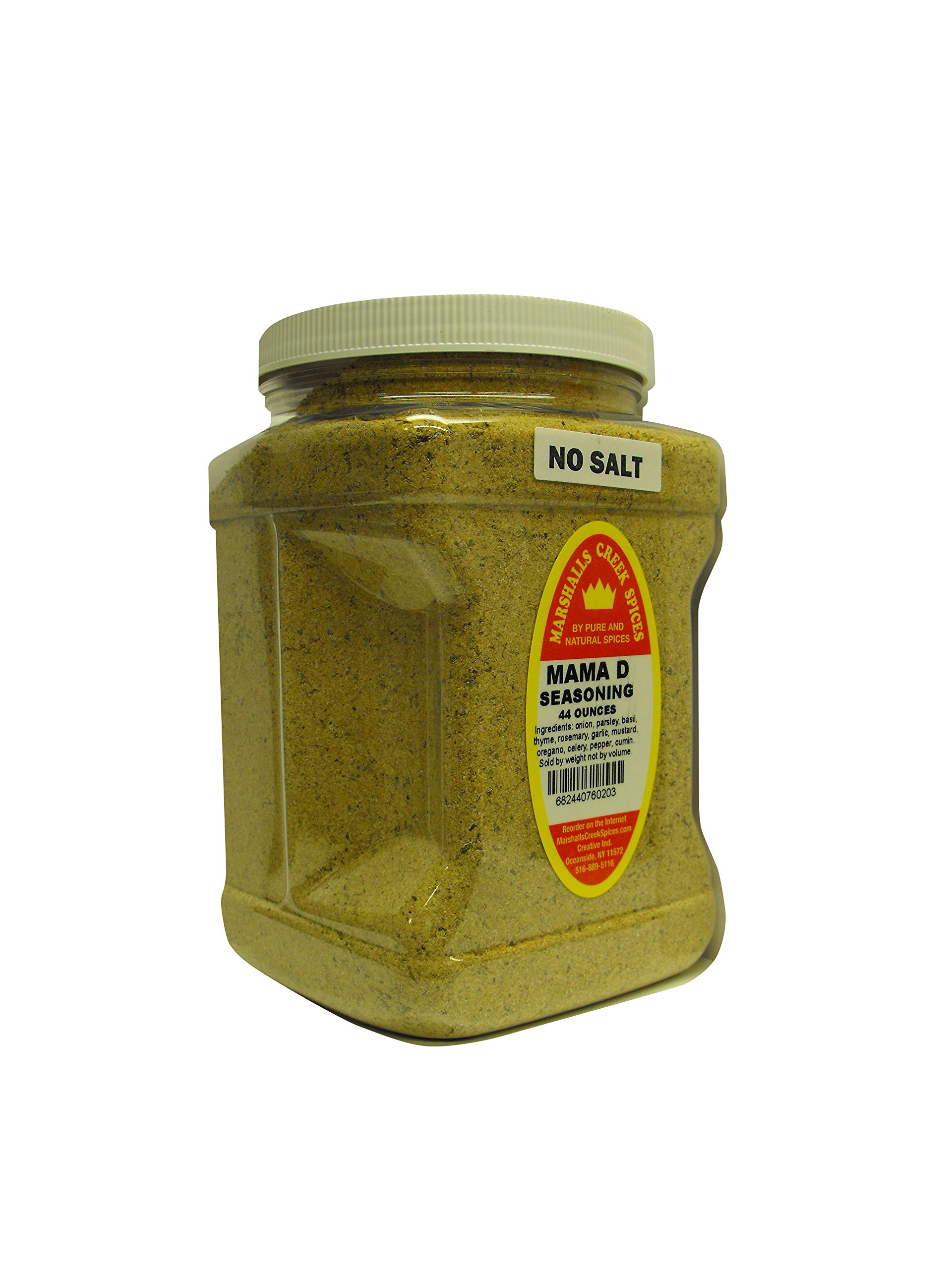 Family Size Marshalls Creek Kosher Spices (st24) Mama D No Salt Seasoning, 44 Ounce - Premium All-Purpose Seasoning Blend for Meat, Vegetables & Home Cooking