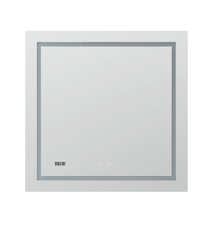 Aquadom Daytona 36x30 Inch LED Lighted Bathroom Mirror - Modern Vanity Mirror with Adjustable Brightness for Makeup, Shaving & Home Decor