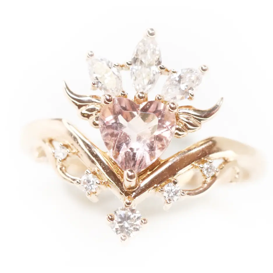 14KT Rose Gold Moissanite Ring for Women - Elegant Isabella Wedding Band, Engagement Ring, Anniversary Gift - Perfect for Special Occasions & Everyday Wear