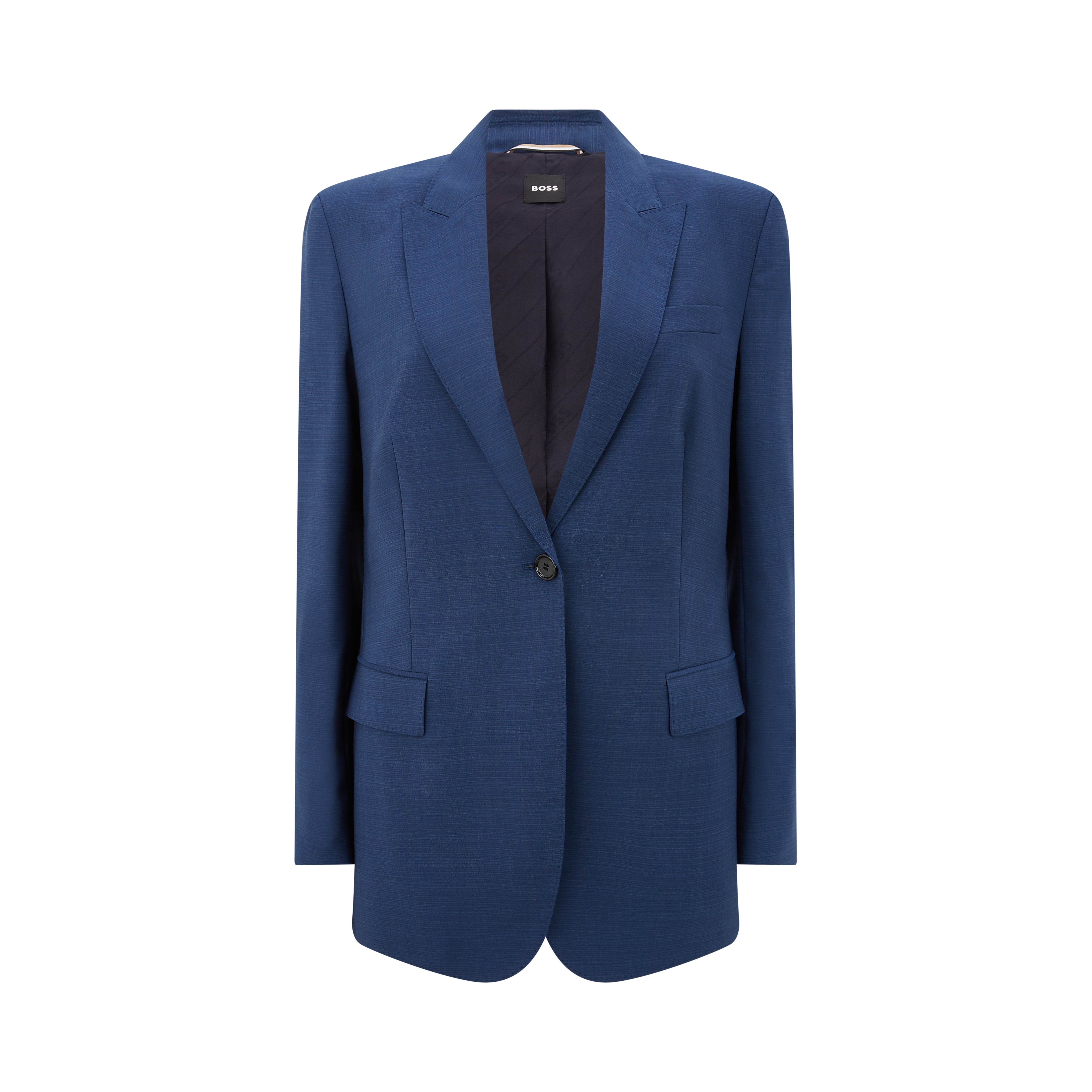 Tailored Melange Wool Jacket for Men - Premium Slim Fit Blazer with Notch Lapel - Business Casual & Office Wear - Perfect for Work, Weddings & Formal Events