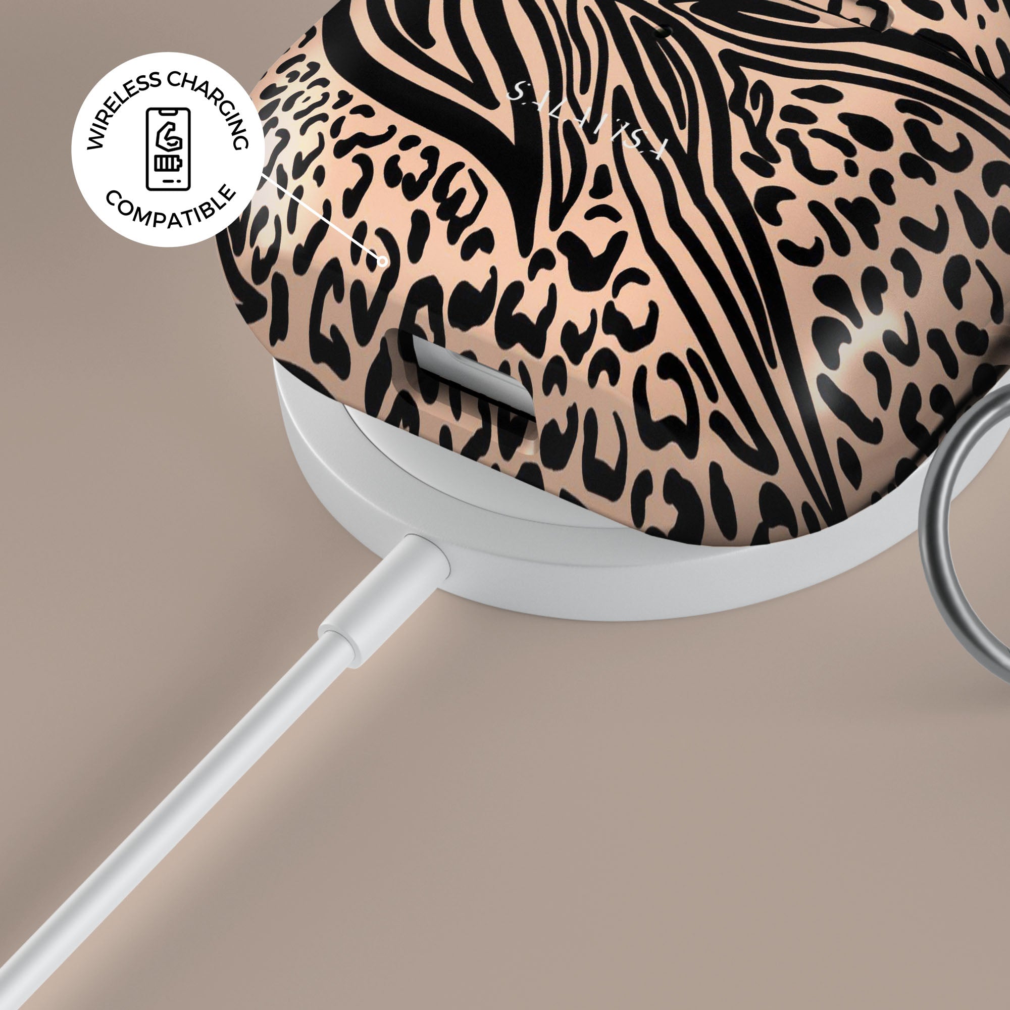 Premium Zebra Print AirPods Case - Stylish Protective Cover for Apple AirPods 1/2/3 & Pro - Perfect for Gym, Travel & Everyday Use