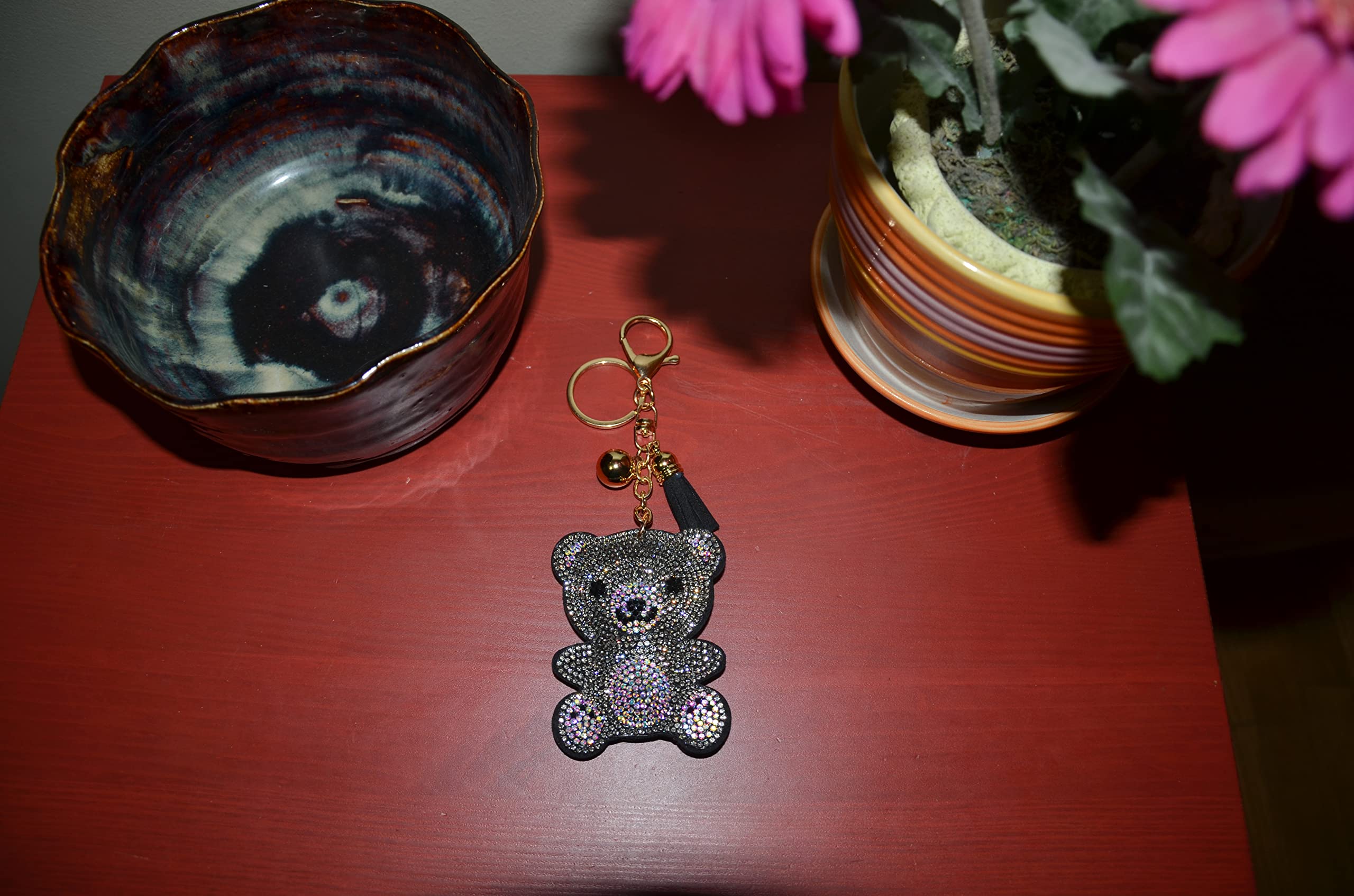 Sparkling Rhinestone Keychain for Women - Elegant Bling Keychain Accessories, Car Keys & Purse Charms - Perfect for Handbags, Wallets & Gift Giving