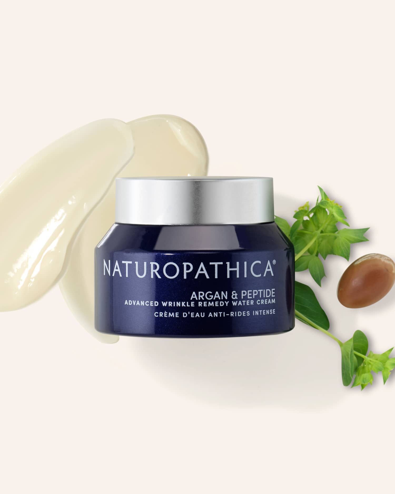 Advanced Argan & Peptide Anti-Wrinkle Water Cream for Face | Hydrating Moisturizer for Dry Skin | Day & Night Use for Youthful Glow