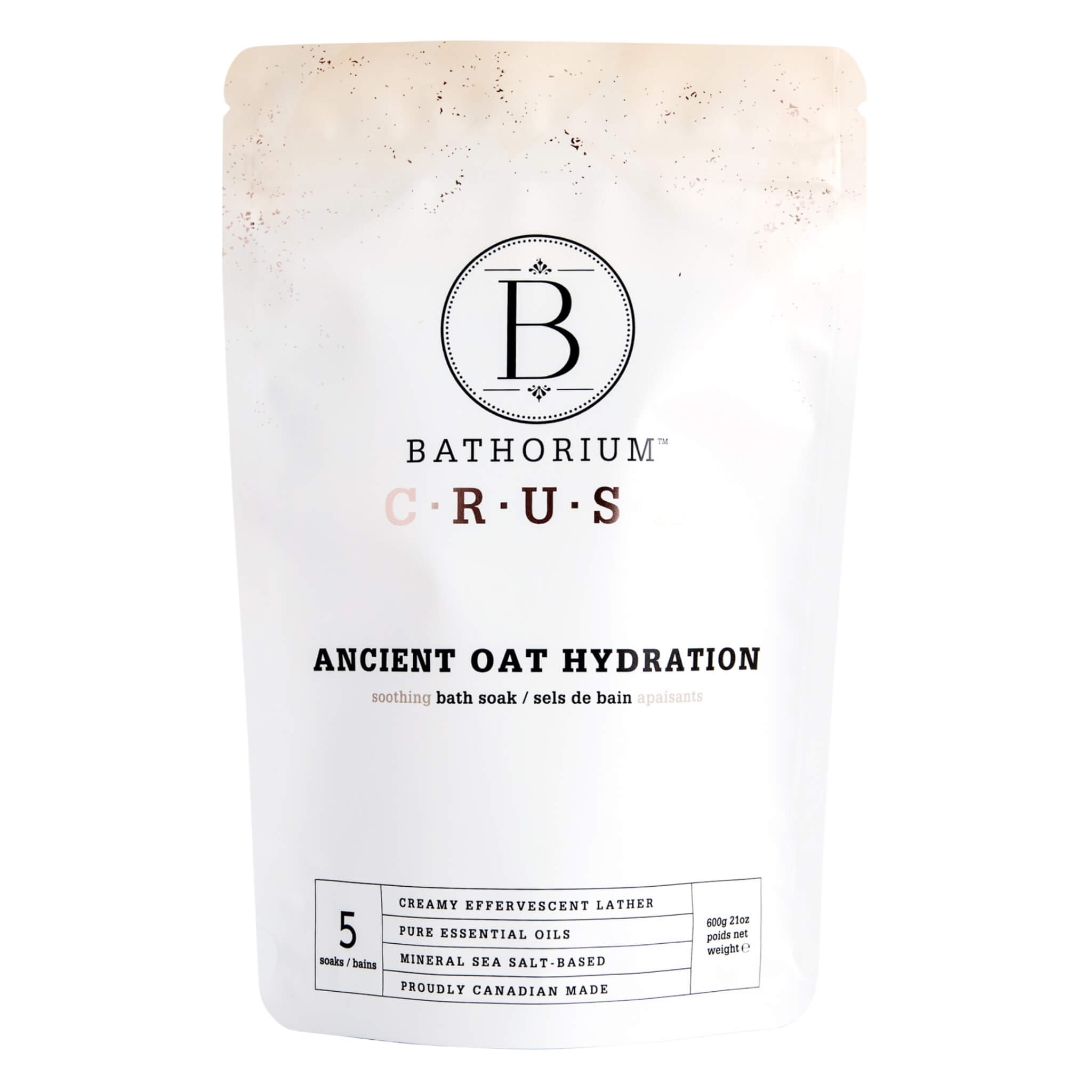 Ancient Oat Hydration Bath Crush - Soothing & Moisturizing Oatmeal Bath Soak for Dry, Sensitive Skin - Relaxing Spa Treatment at Home for Eczema & Psoriasis Relief