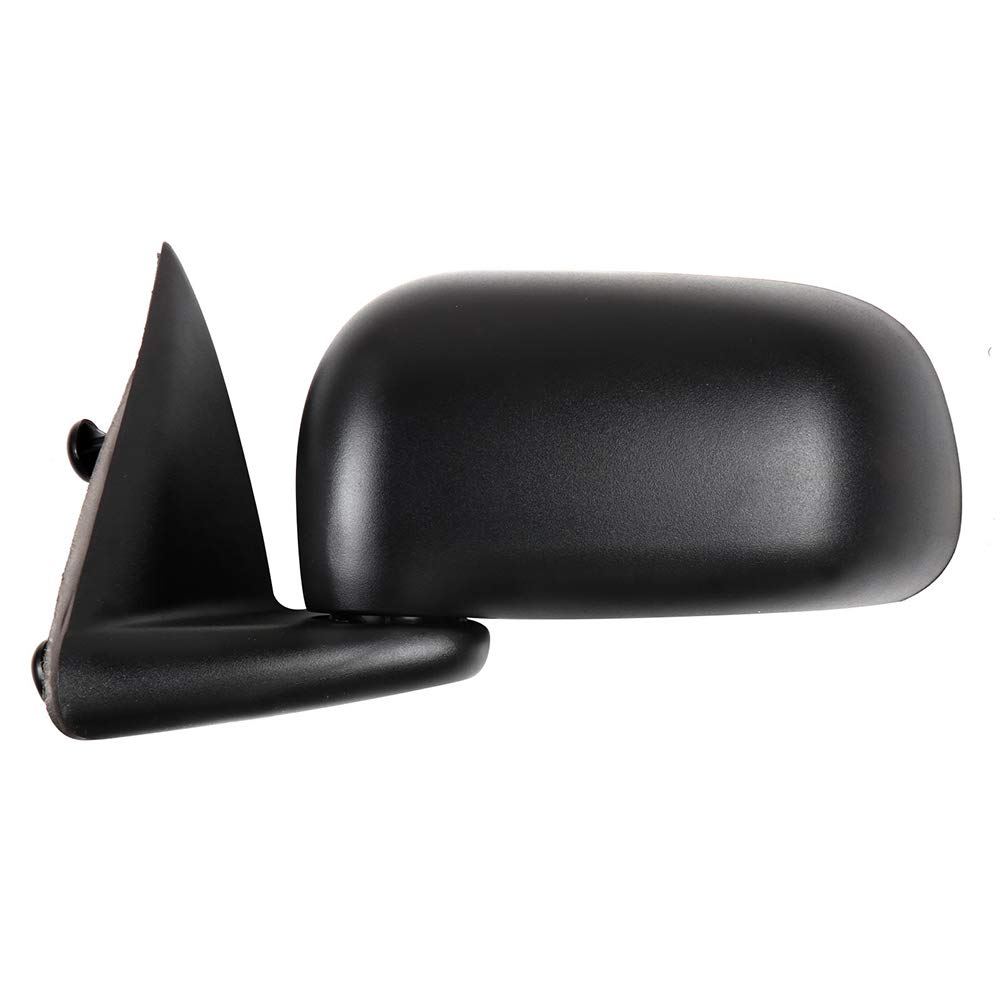 FINDAUTO Driver Side Mirror Manual Folding Non-Heated Side View Mirror Replacement for 2005-2010 Dodge Dakota - Black ABS Passenger Car Mirror (Part# CH1320219) - Perfect for Parking, Lane Changes & Improved Rear Visibility