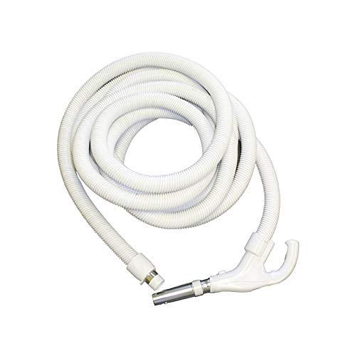 35' White Low Voltage Replacement Hose for Built-In Vacuum Cleaner with Switch - Compatible with Part 2W3535YWS - Perfect for Home Cleaning and Central Vacuum System Maintenance