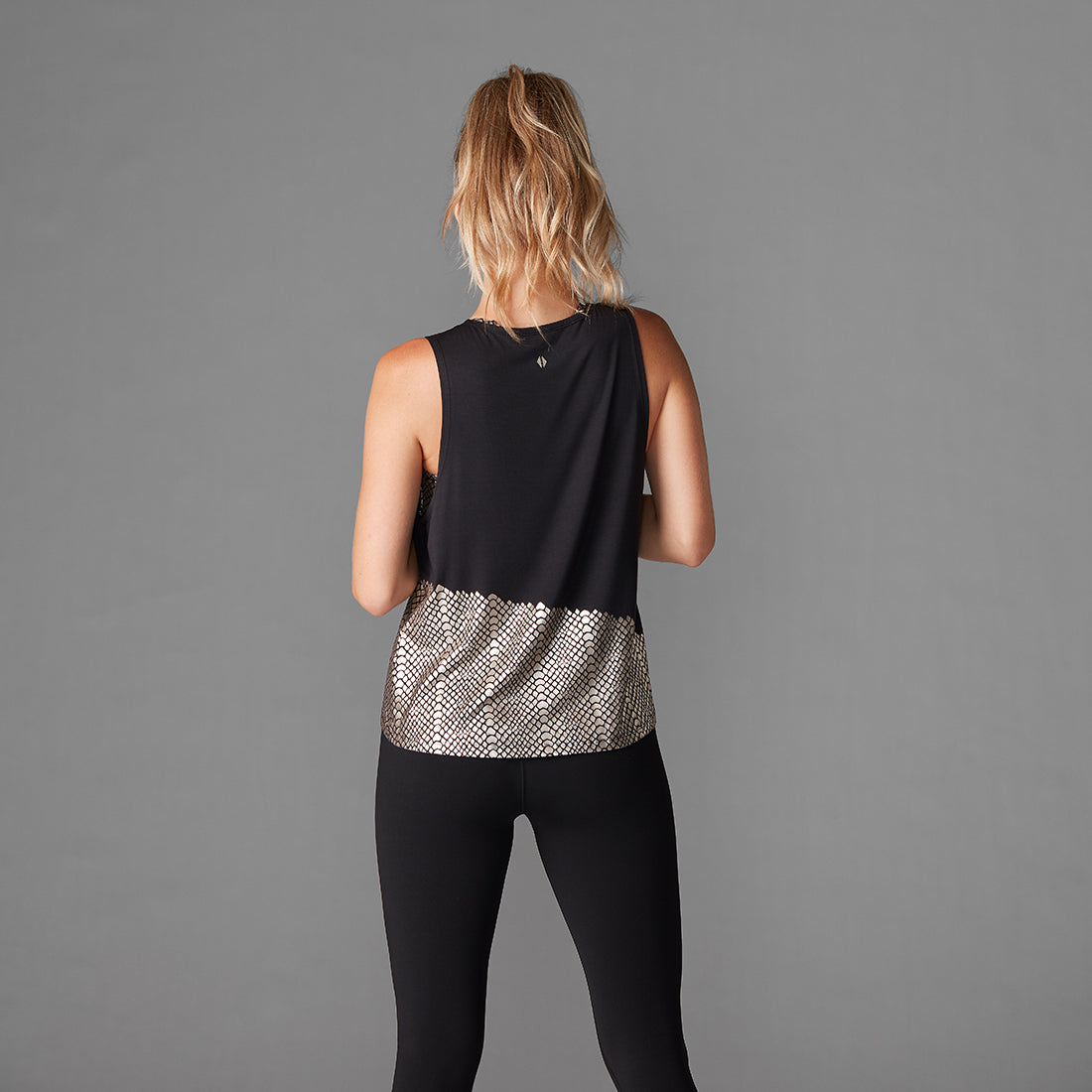 Tavi Noir High Low Tank Top for Women - Stylish Asymmetrical Hem Casual & Party Wear - Perfect for Layering, Workouts, and Night Out