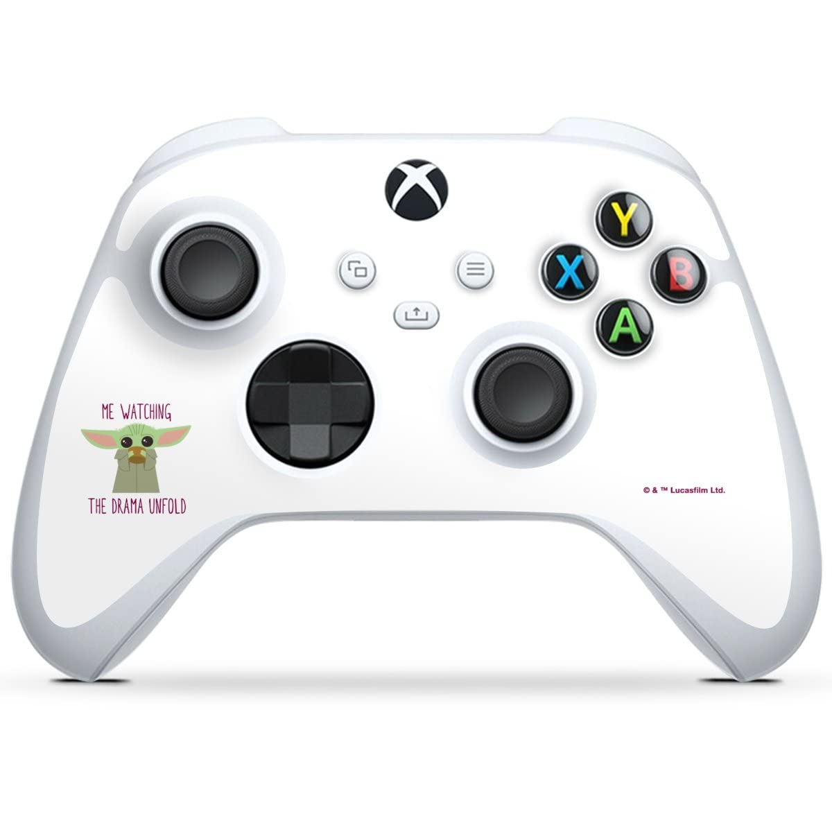 DeinDesign Skin Compatible with Microsoft Xbox Series S Controller - Star Wars Baby Yoda Sticker Decal | Protective Cover for Gaming Enthusiasts | Perfect Gift for Star Wars Fans