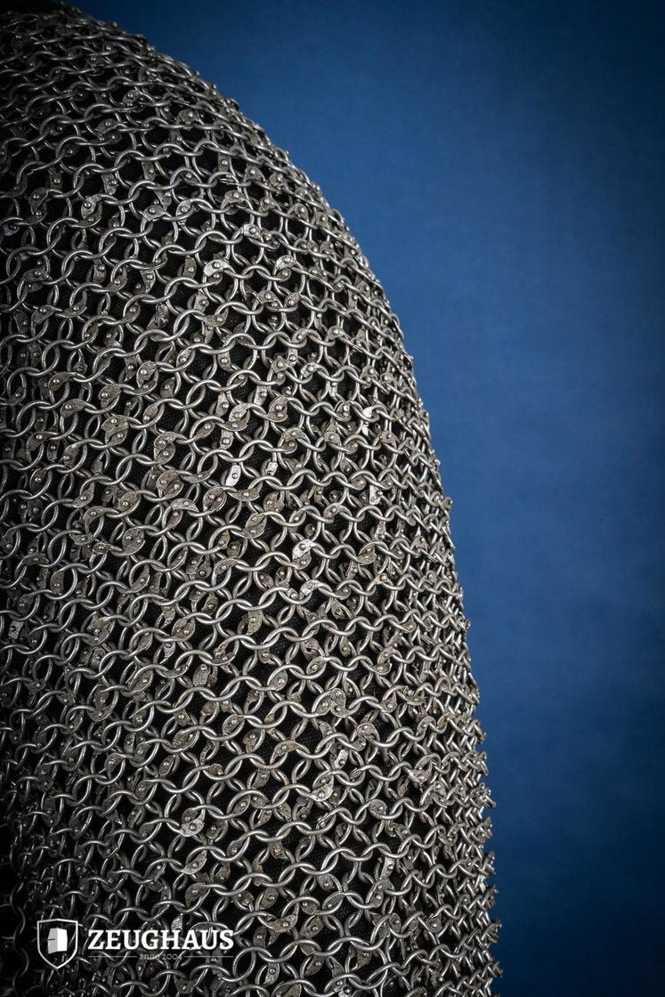 Chainmail Hauberk - 10mm Steel Round Ring Riveted Medieval Armor for LARP, Cosplay & Historical Reenactment | Oil Finished for Durability & Authentic Look