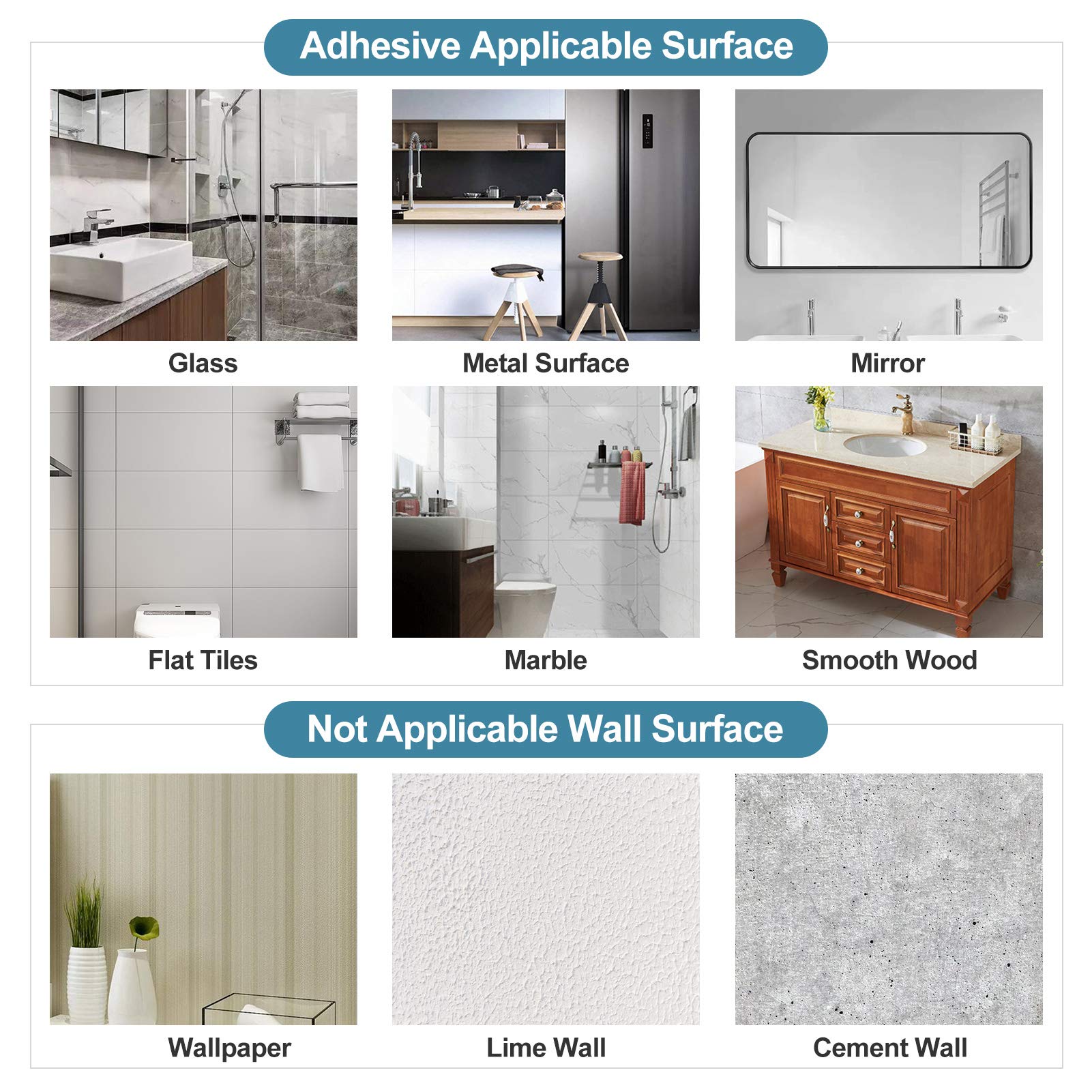Self-Adhesive Toilet Paper Holder with Shelf - Wall Mount Bathroom & Kitchen Tissue Roll Dispenser - Space-Saving Storage for Small Bathrooms, RVs & Apartments