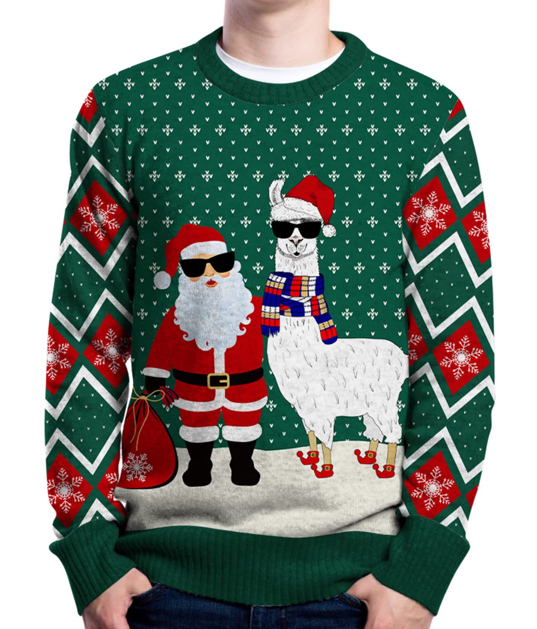 Ugly Christmas Sweaters for Men & Women - Festive Crewneck Knitted Pullover Holiday Party Jumper for Xmas & New Year Celebrations - Perfect for Office Parties, Family Gatherings & Gift Exchanges