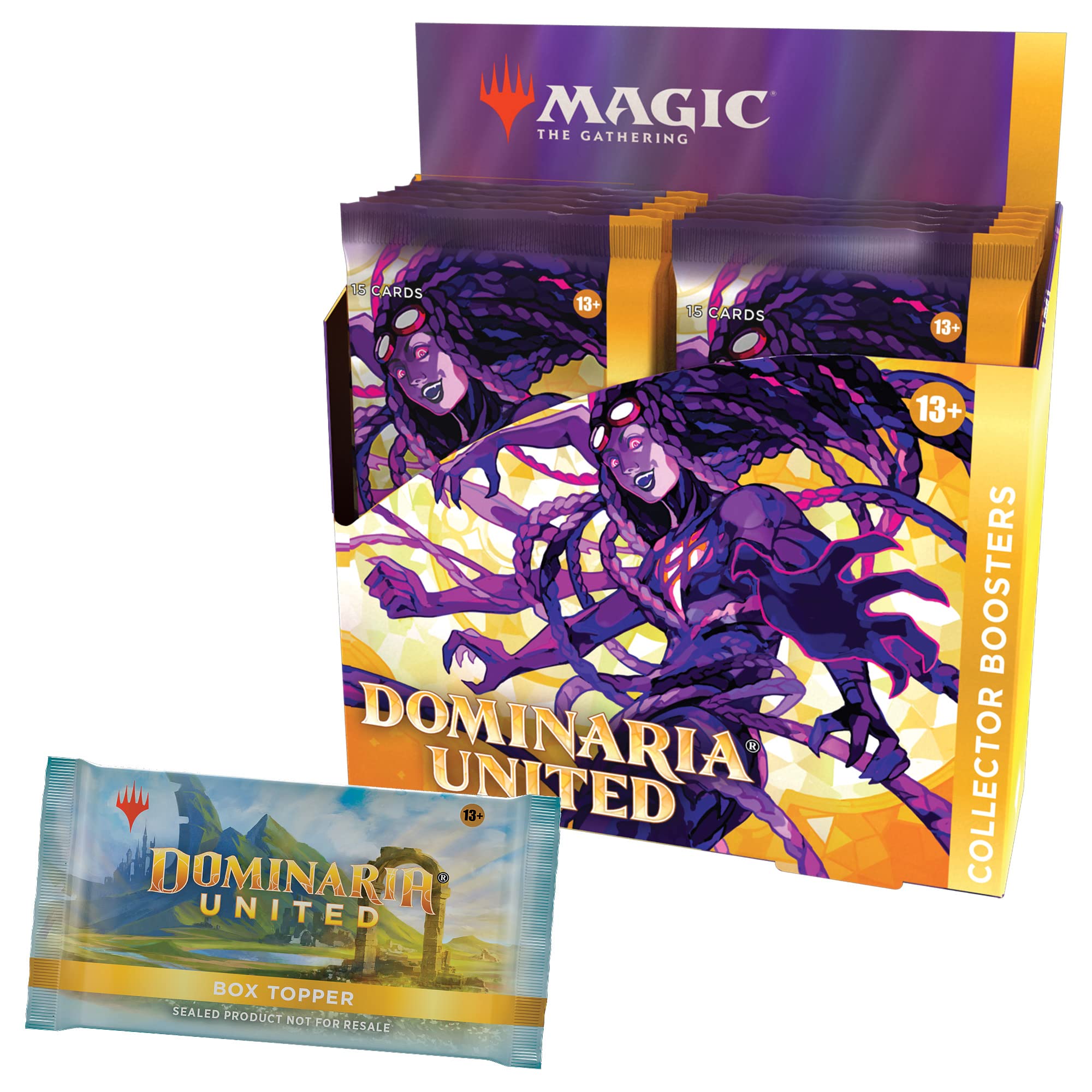 Magic The Gathering Dominaria United Collector Booster Box - 12 Packs + Topper Card (181 Cards) | MTG Trading Card Game for Collectors & Players | Perfect for Tournaments, Deck Building & Gift Giving