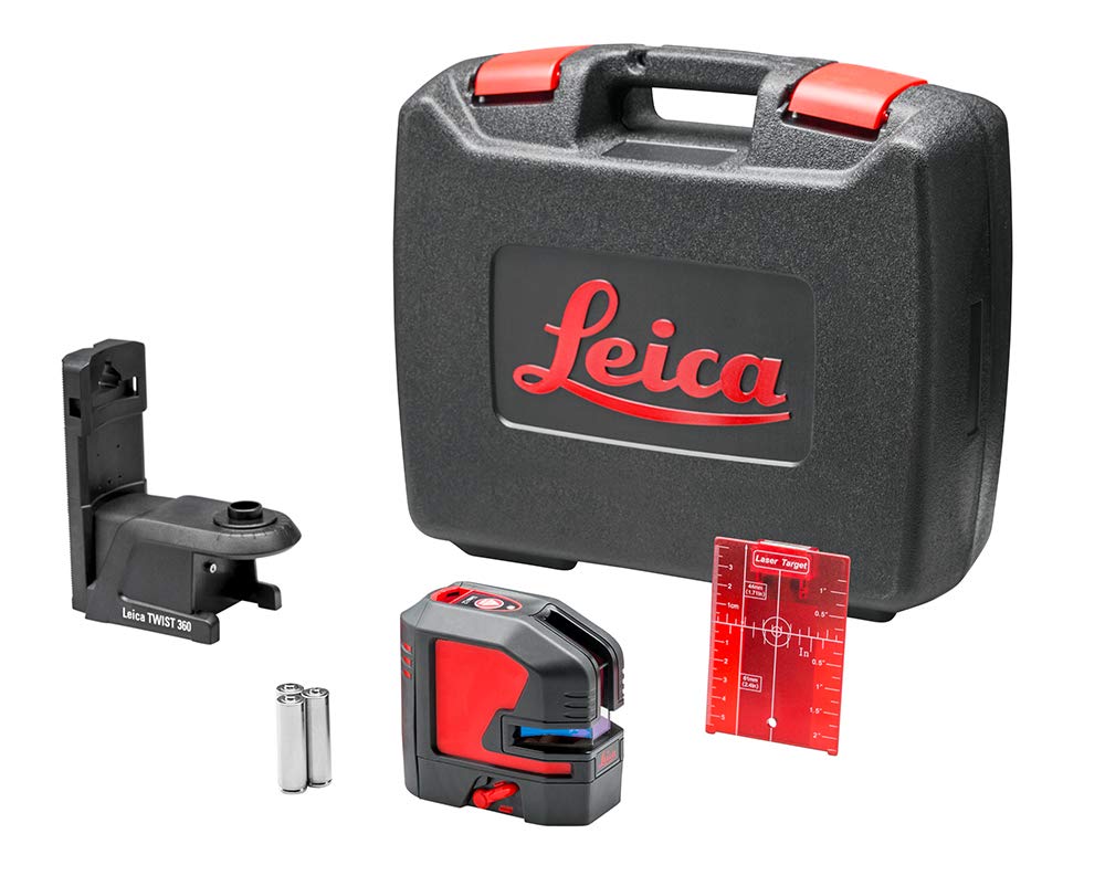 Leica Geosystems 864427 LINO P5 Point Laser Level - High Precision Construction Laser for Indoor/Outdoor Leveling, Alignment & Layout (Use for Flooring, Tiling, Framing & DIY Projects)