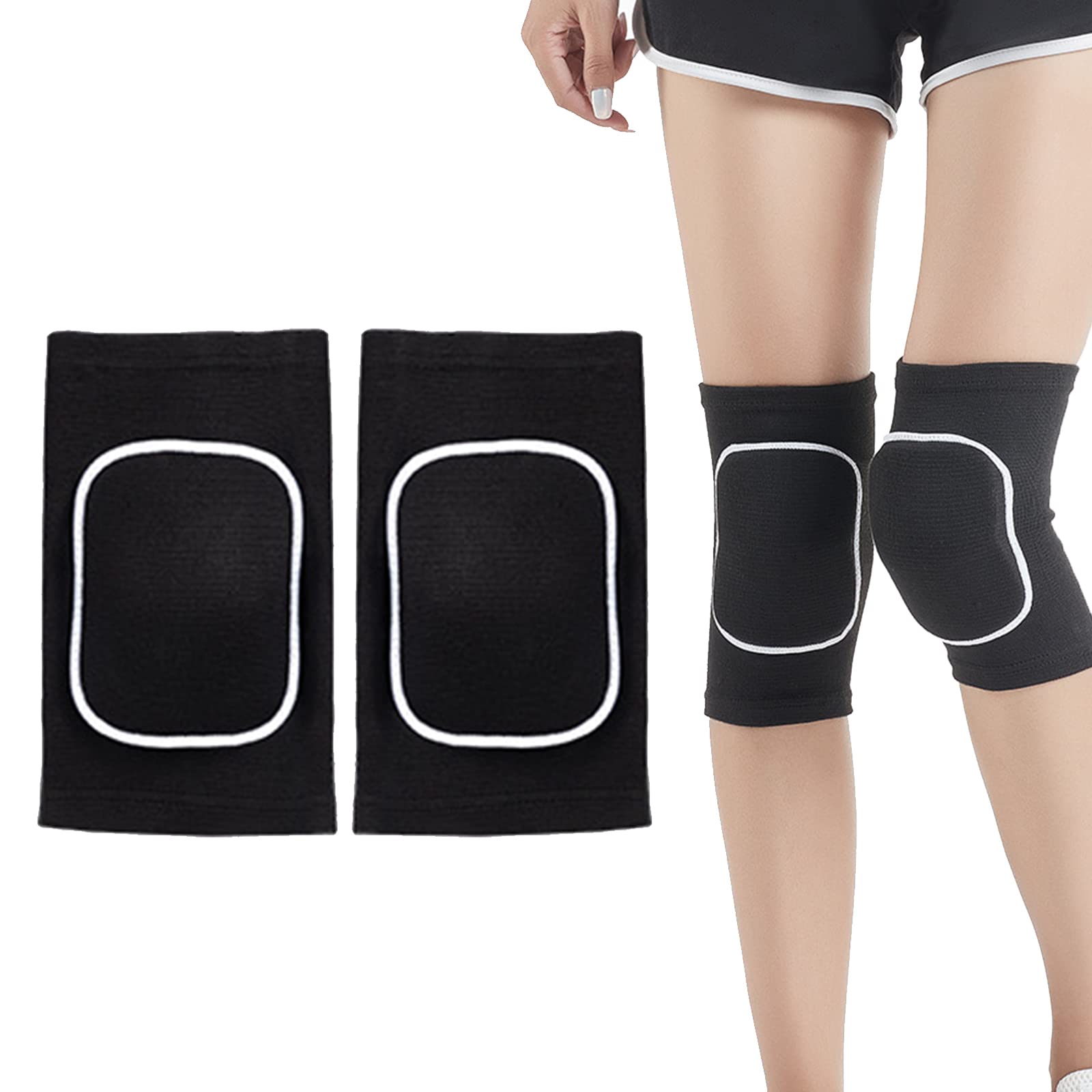 Kids Knee Pads for Volleyball - Anti-Slip Padded Sponge Knee Brace, Breathable Flexible Elastic Knee Support for Girls & Youth - Perfect for Dance, Skating, Basketball & Sports Training