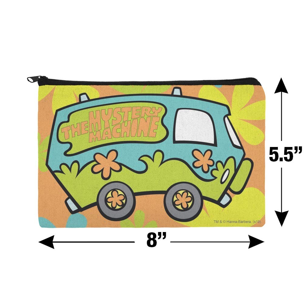 Scooby-Doo The Mystery Machine Makeup Bag - Waterproof Cosmetic Organizer Pouch for Travel, Gym & Daily Essentials | Cute Cartoon Design for Kids & Adults