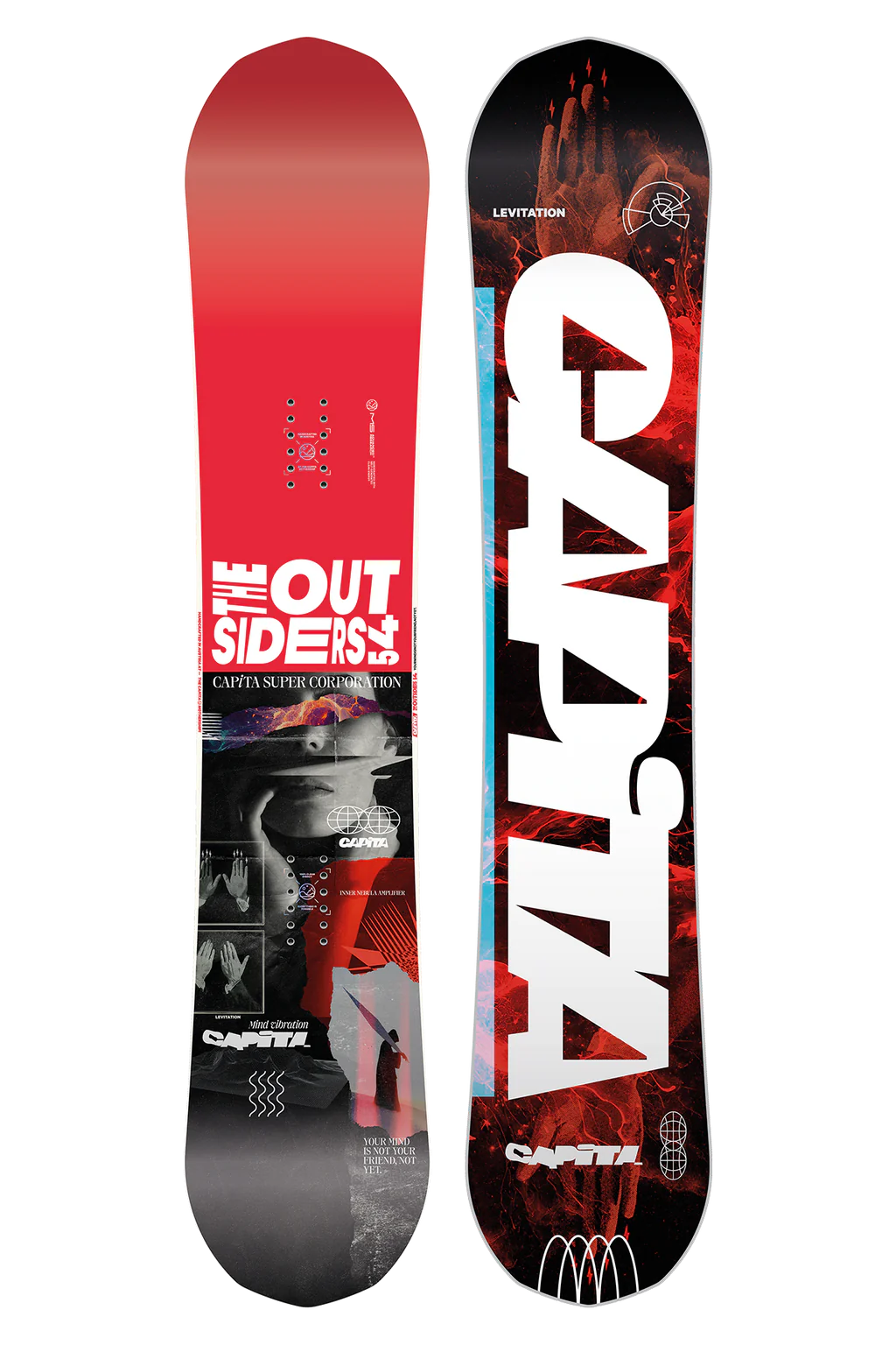 Capita The Outsiders Snowboard 2025 - 154cm All-Mountain Freestyle Snowboard for Men & Women | Perfect for Park, Powder & Backcountry Riding