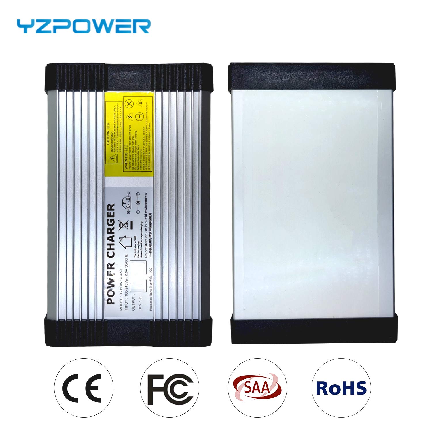 YZPOWER 84V 5A Lithium Battery Charger for 72V Battery Packs with Anderson Connector - Fast Charging for Electric Bikes, Scooters, and Medical Equipment