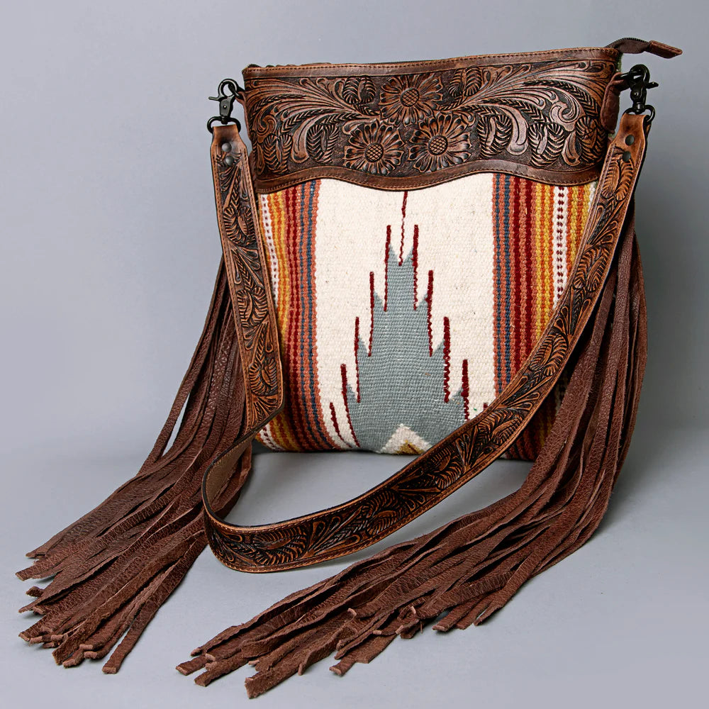 American Darling Large Fire Blanket Fringe Purse - Stylish Boho Crossbody Bag for Women, Perfect for Music Festivals, Beach Outings & Everyday Use