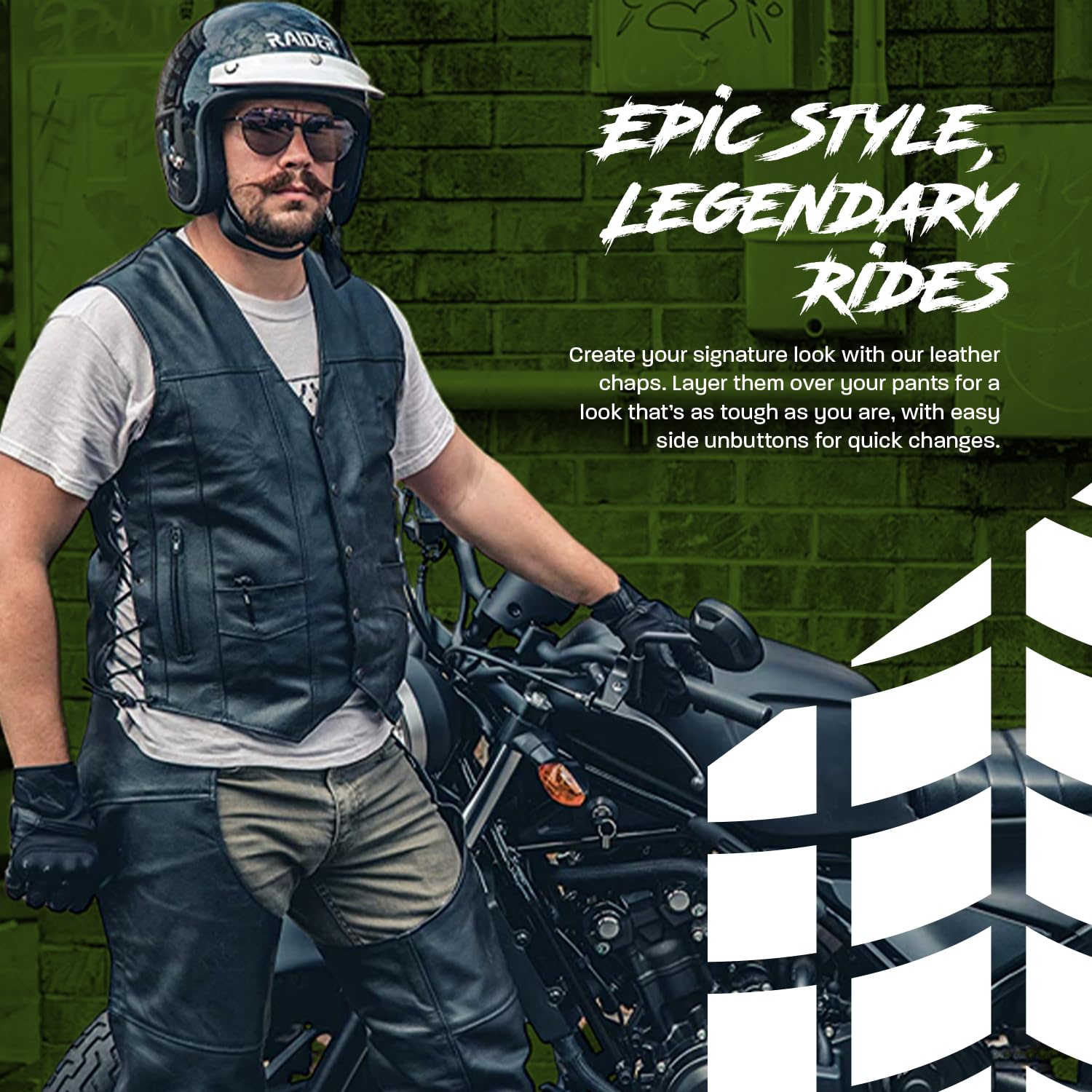 HWK Genuine Leather Motorcycle Vest for Men & Women - Concealed Carry Gun Pocket, 100% Polyester Lining, All-Weather Protection for Enduro, Motocross & Bike Riding (Black) - Perfect for Outdoor Adventures & Motorcycle Enthusiasts