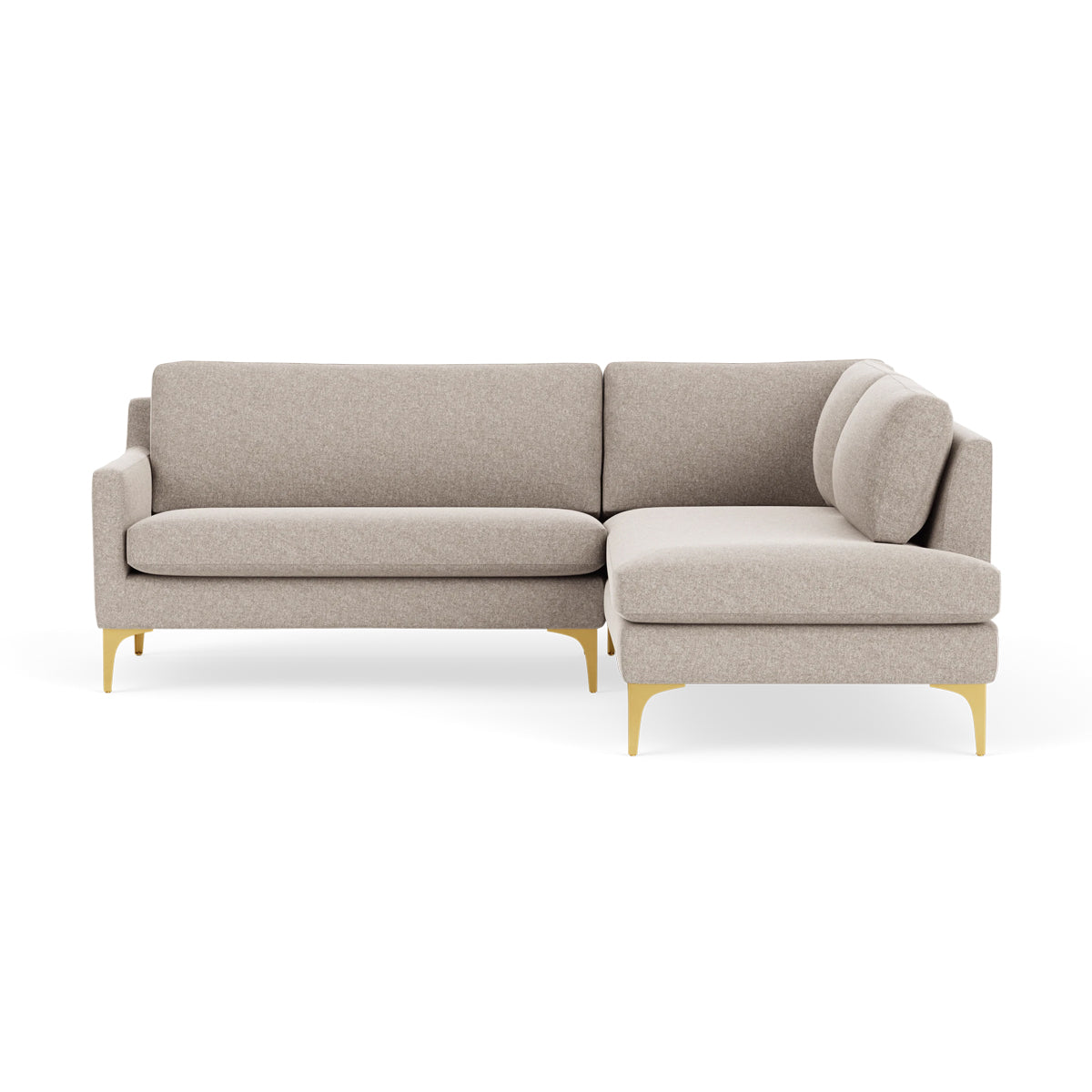 Astha Fabric Right Corner Sofa - Modern L-Shaped Sectional Couch for Living Room, Home Theater & Small Spaces | Comfortable & Stylish Lounge Furniture