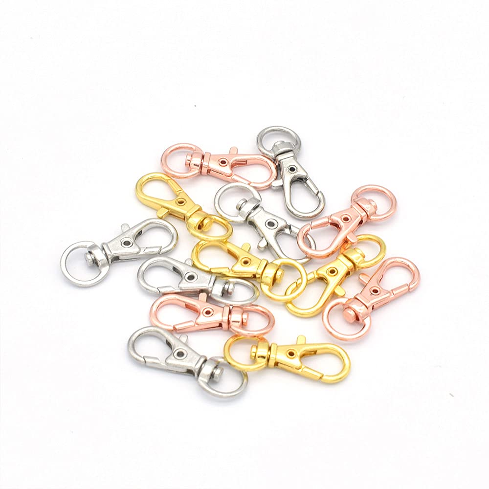 Gold Swivel Clasp Lobster Hook 10PCS for Keychains & DIY Crafts