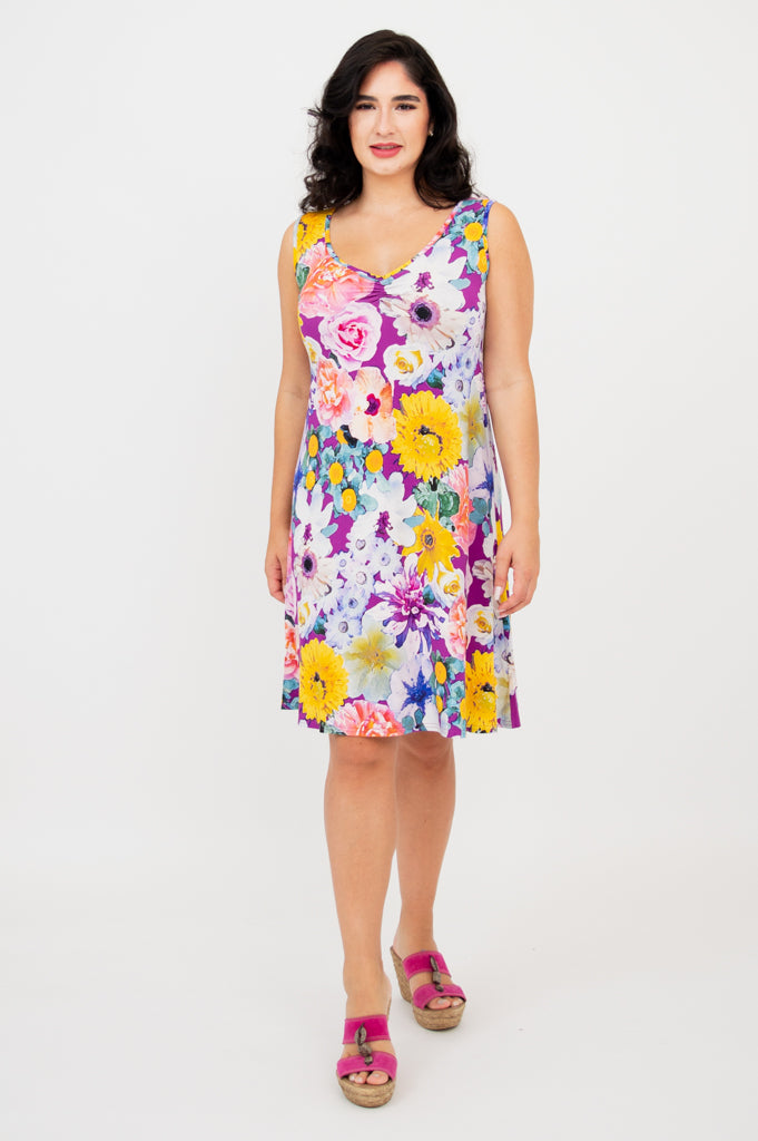 Lanai Sleeveless Midi Dress | Francisco Bamboo Summer Dress | Beach Wedding, Vacation & Casual Outfit