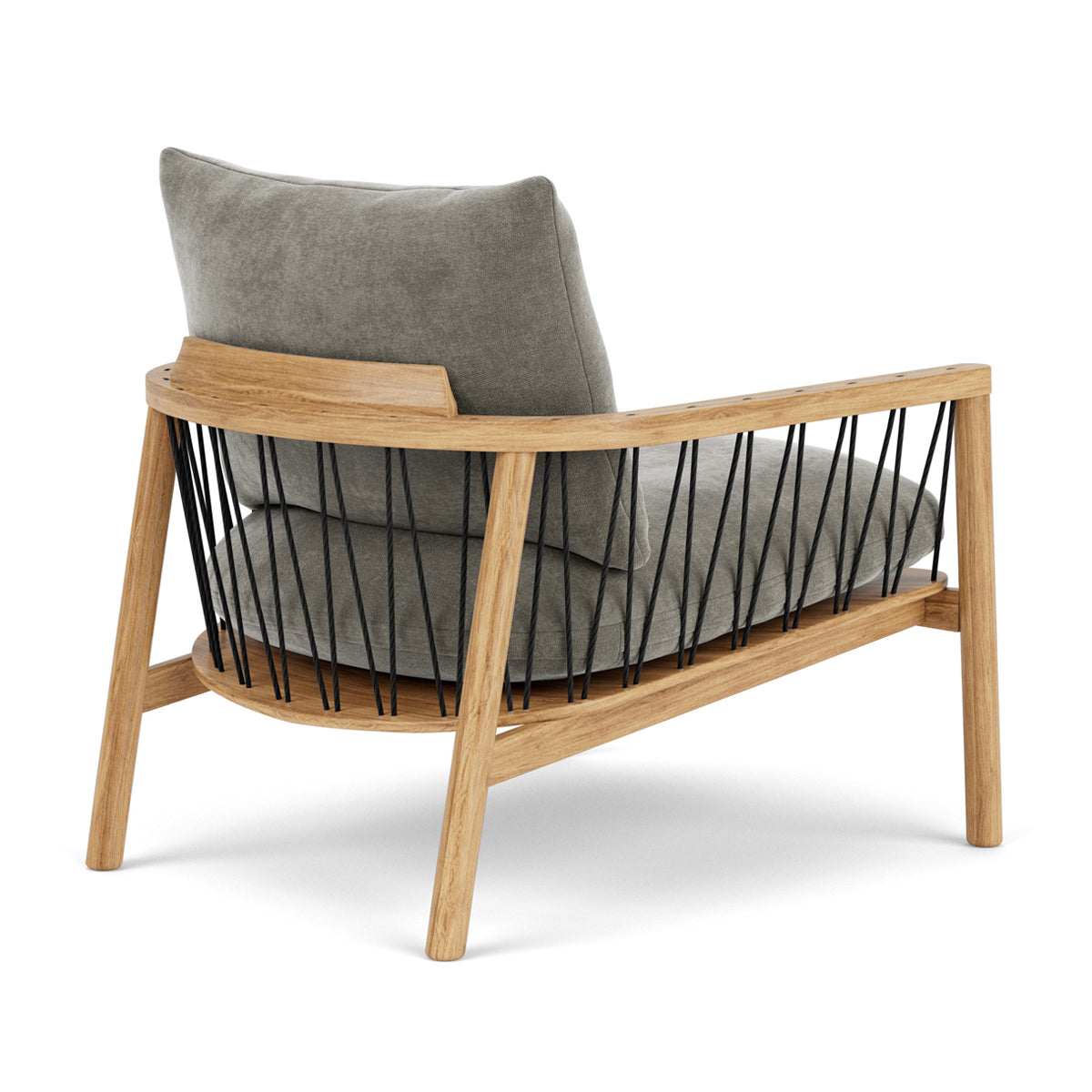 Enzo Fabric Armchair - Modern Upholstered Accent Chair for Living Room, Bedroom & Office - Comfortable Lounge Chair with Sturdy Wooden Legs - Perfect for Relaxing, Reading & Decorating