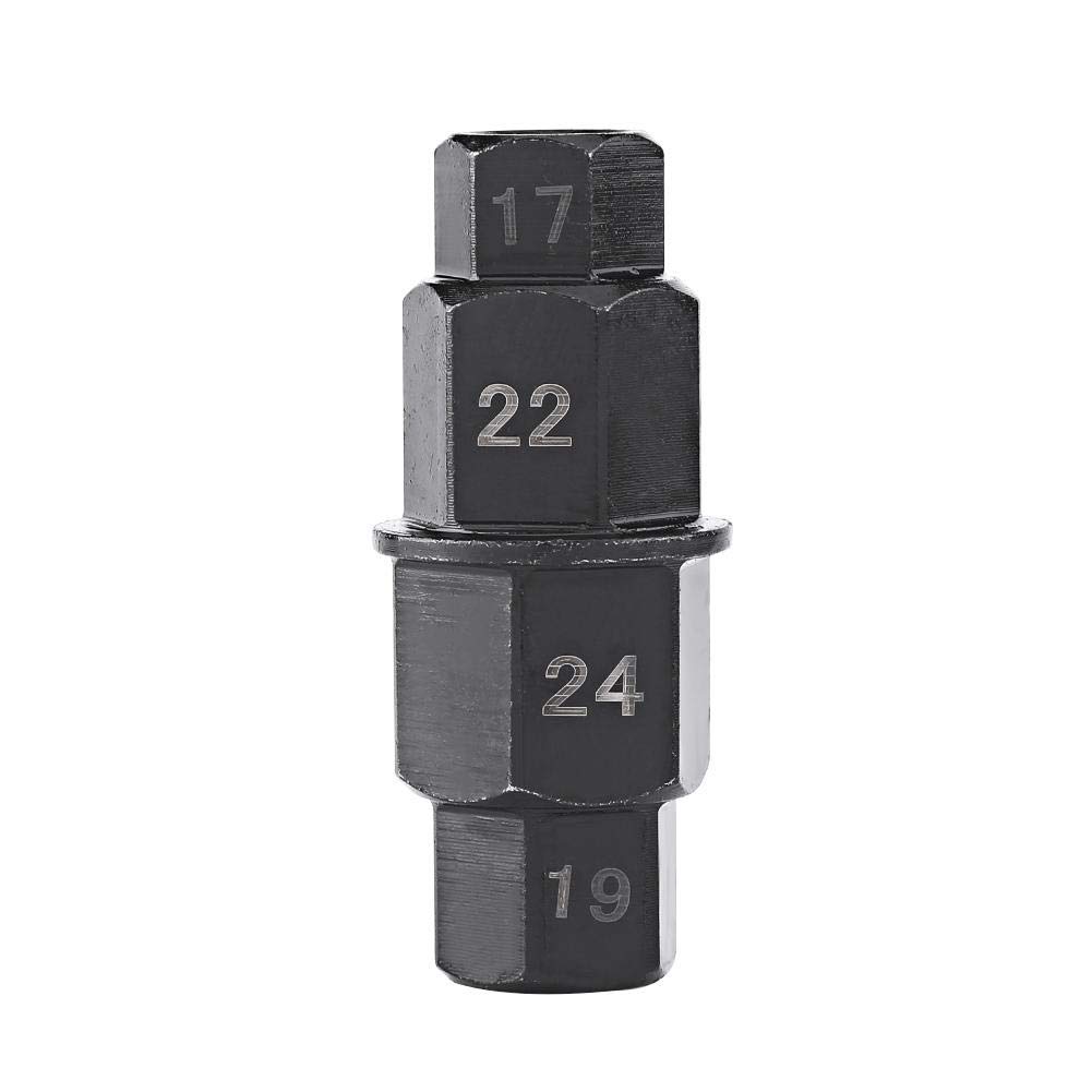 1050 Tiger Front Spindle Tool - Motorcycle Wheel Removal Tool for 17mm, 19mm, 22mm, 24mm Axle Hex Spindle - Heavy Duty Motorcycle Maintenance & Repair Tool for Front Wheel Service